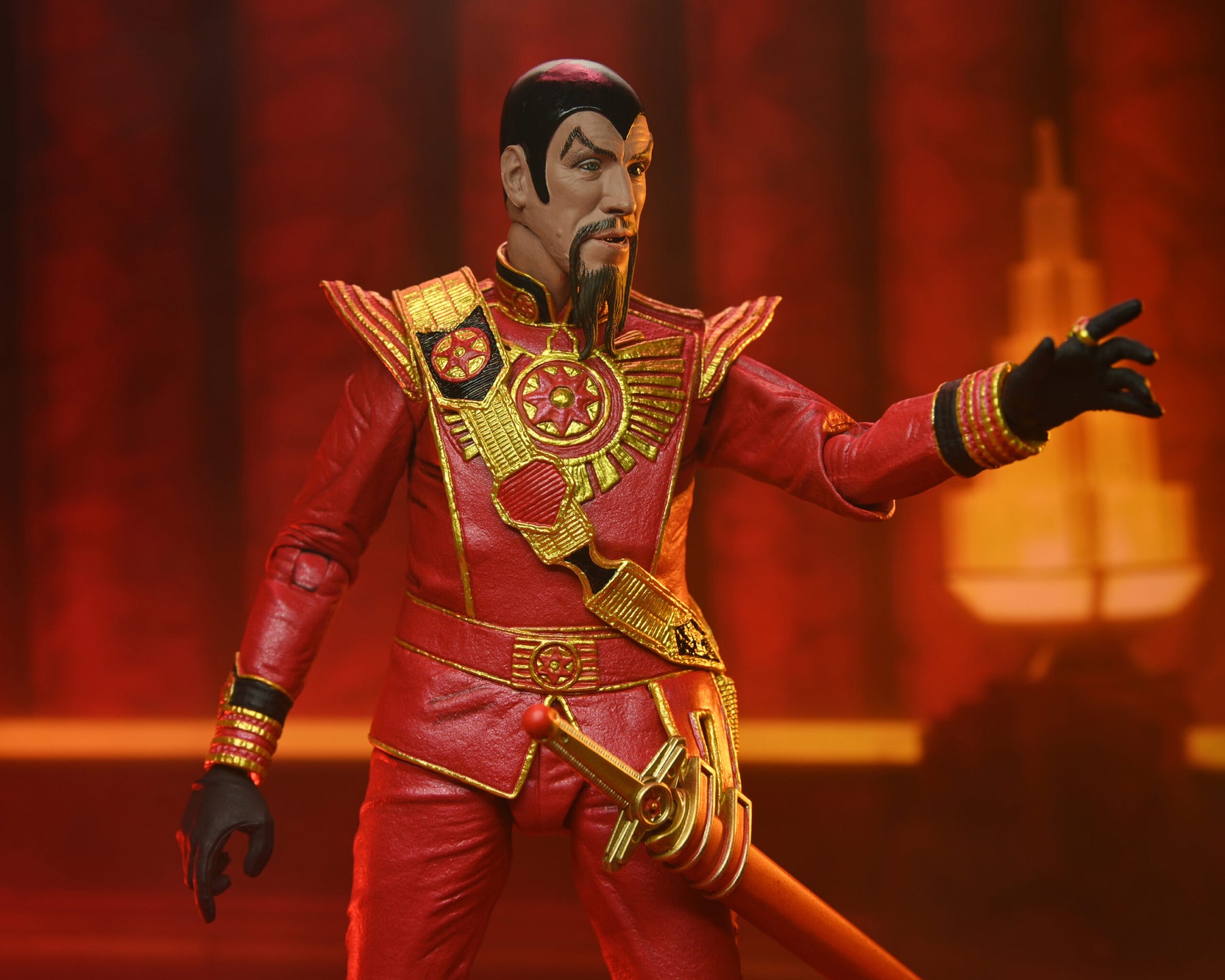 NECA - Flash Gordon (1980) - Ultimate Ming (Red Military Outfit) 7" Action Figure