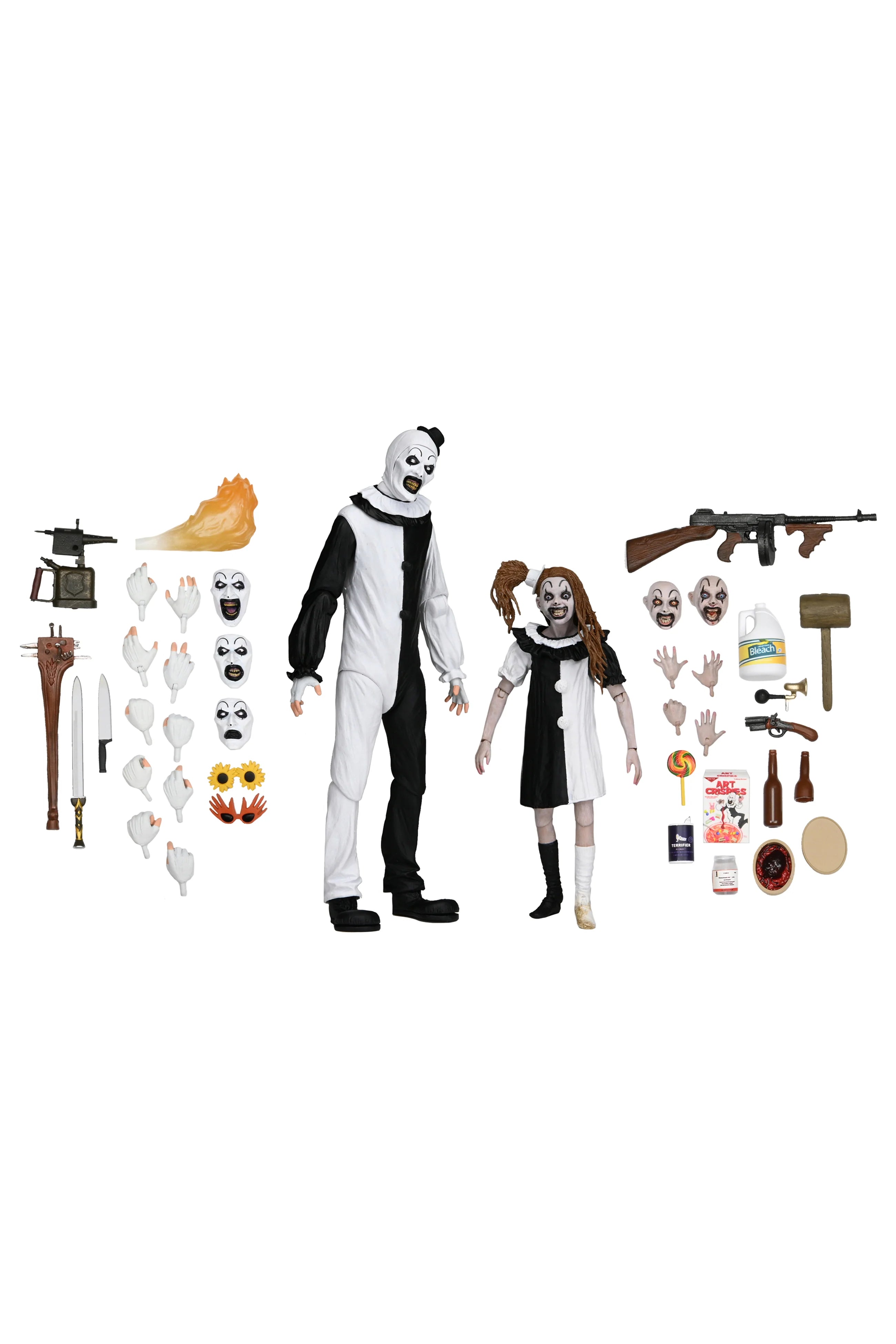 NECA - Terrifier 2 - Ultimate Art the Clown & The Little Pale Girl 7" Scale Action Figure 2-Pack (Pre-Order Ships September 2026)