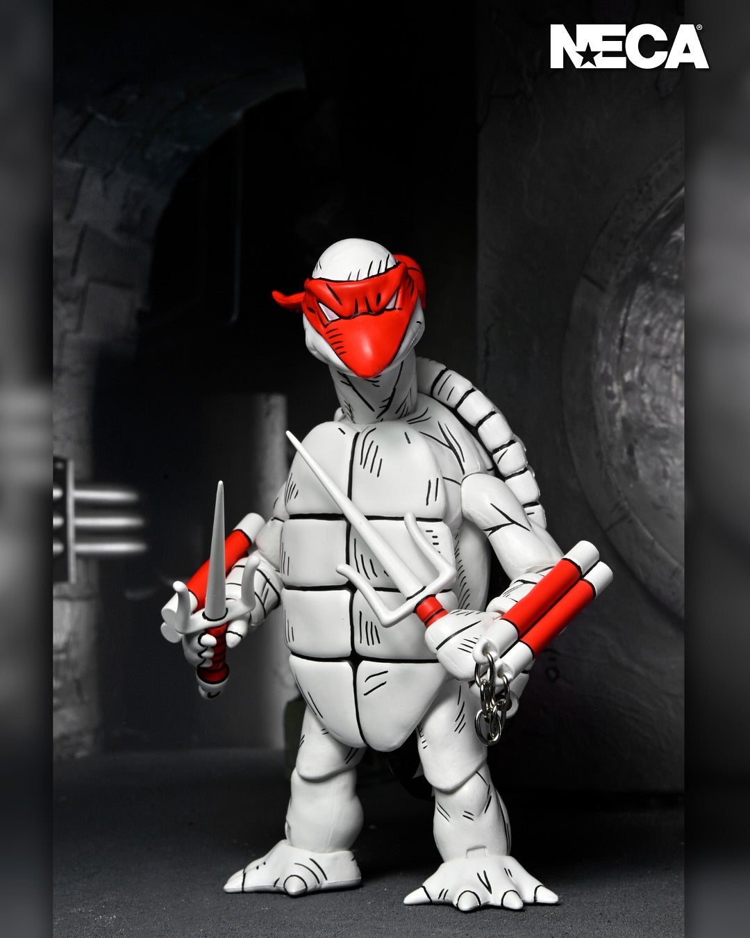 NECA - TMNT: Archie Comics - Black & White First Turtles Action Figure 2-Pack (Pre-Order Ships February 2025)