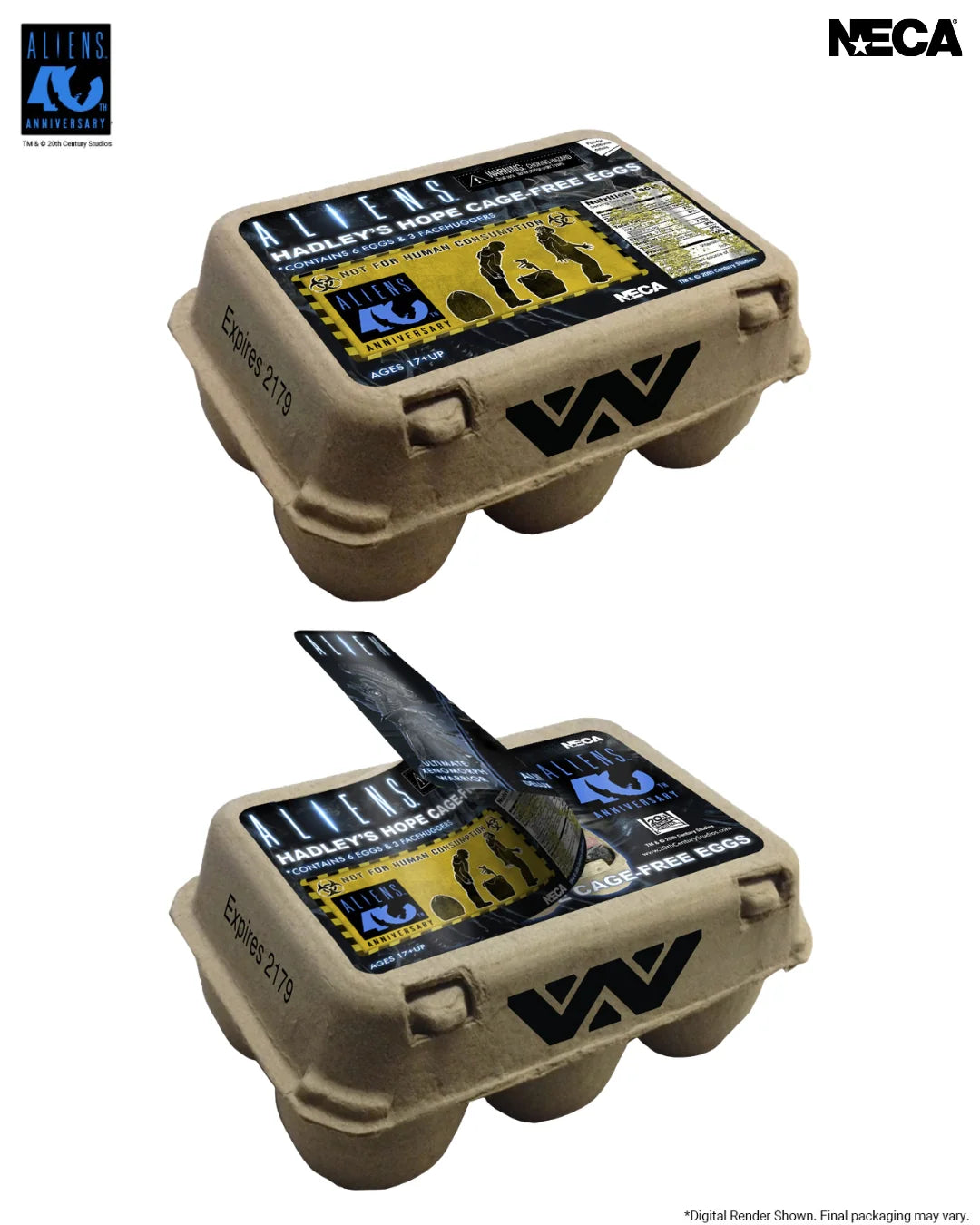 NECA - Aliens: 40th Anniversary Carton of Alien Eggs Accessory 6-Pack (Pre-Order Ships September 2026)
