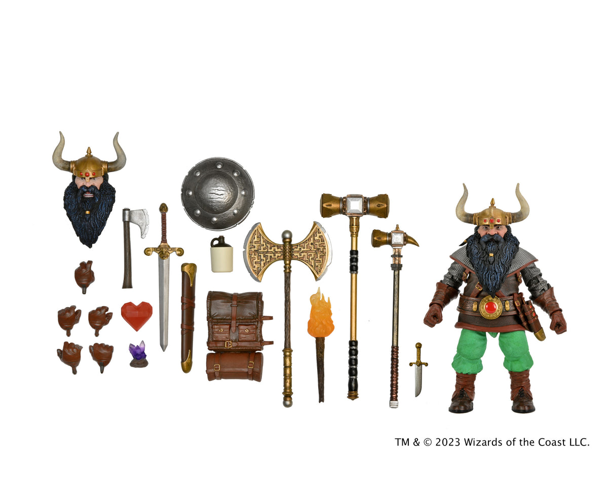NECA - Dungeons & Dragons - Ultimate Elkhorn the Good Dwarf Fighter 7" Action Figure