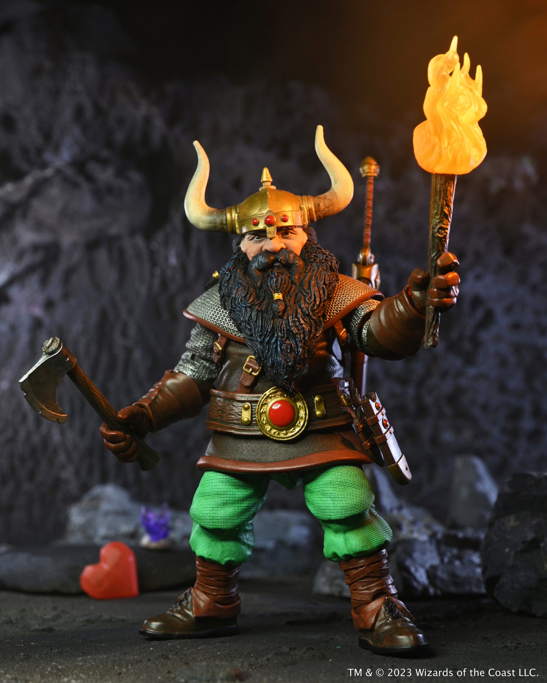 NECA - Dungeons & Dragons - Ultimate Elkhorn the Good Dwarf Fighter 7" Action Figure