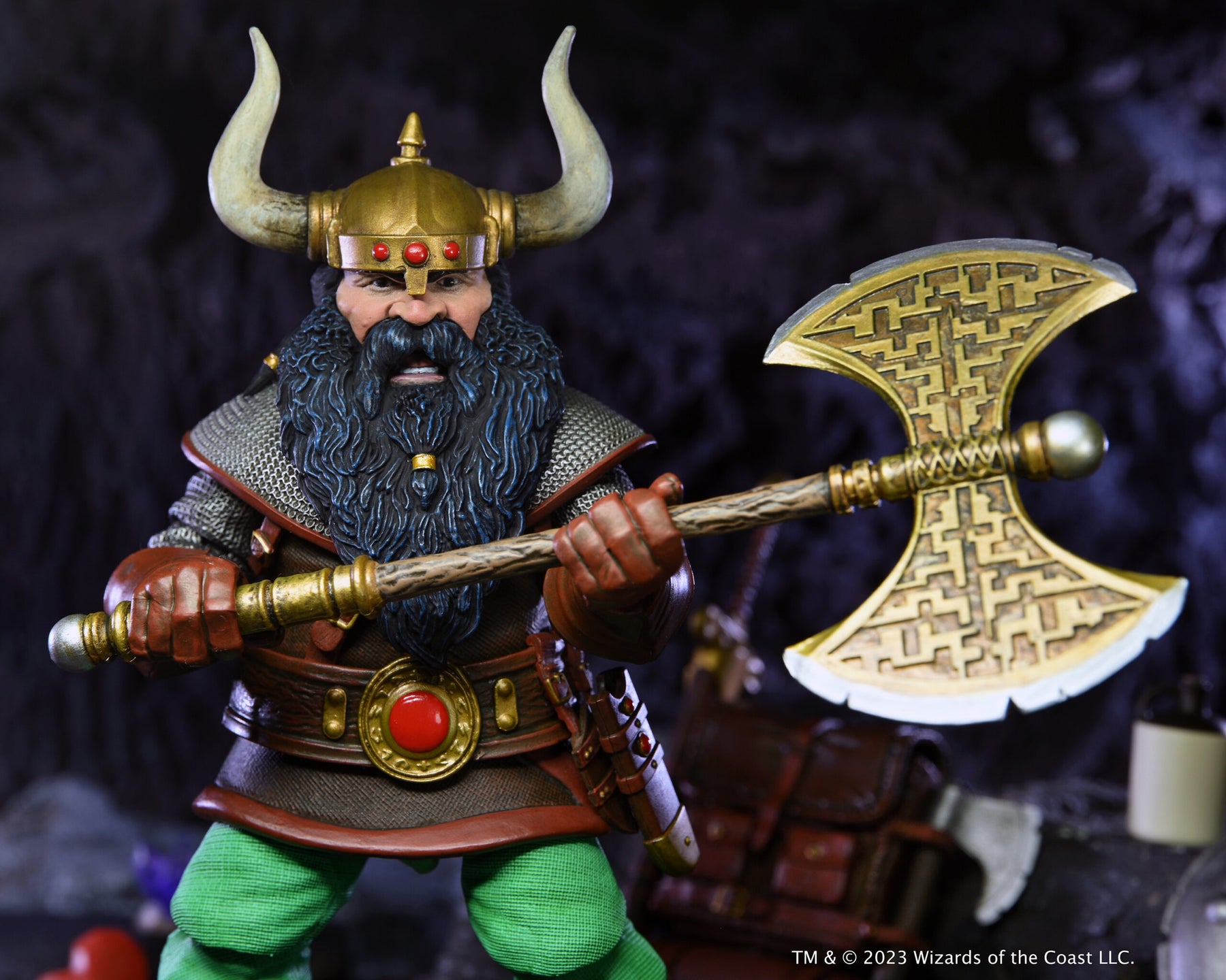 NECA - Dungeons & Dragons - Ultimate Elkhorn the Good Dwarf Fighter 7" Action Figure