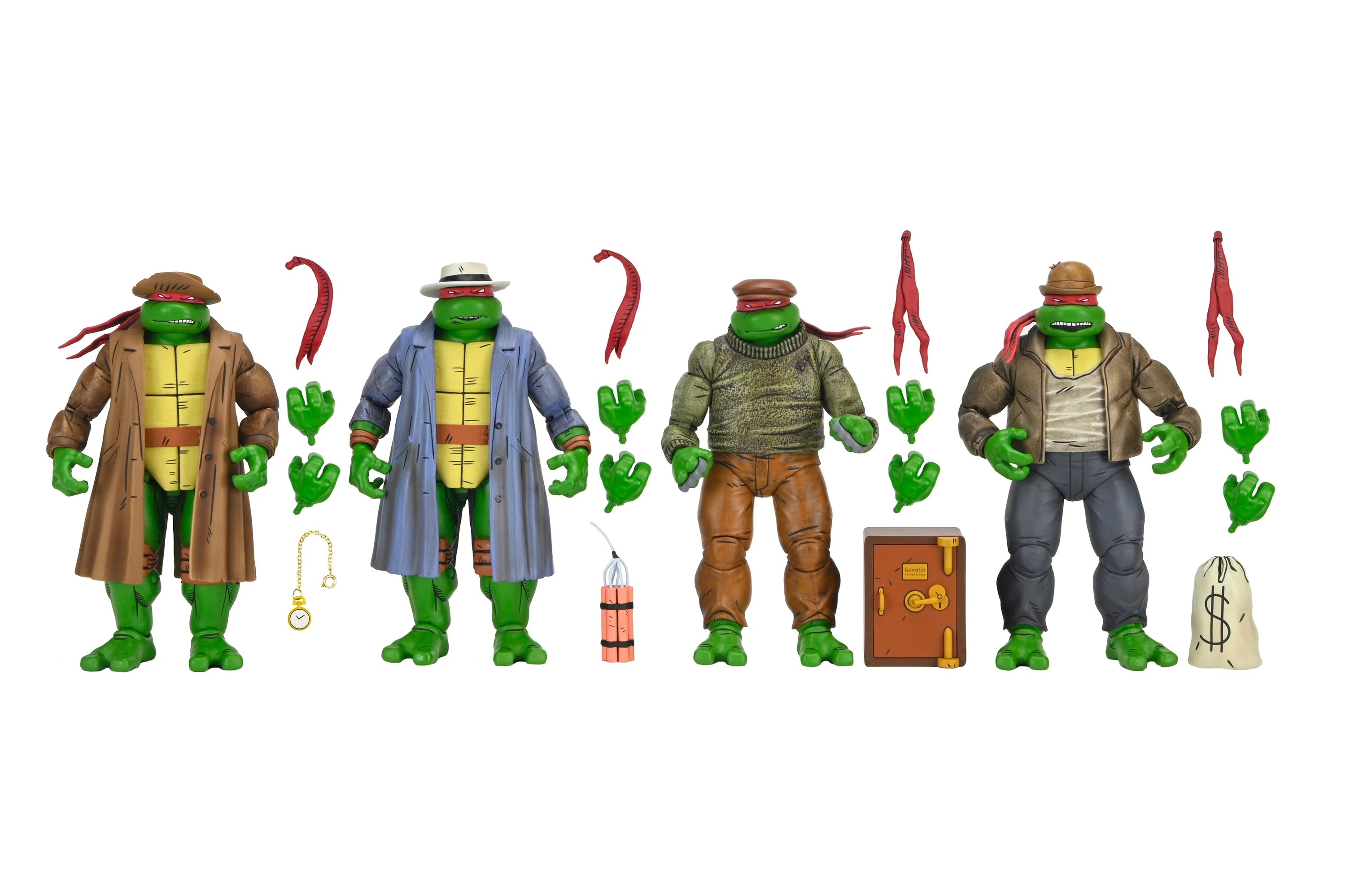 NECA - TMNT: Mirage Comics - Gangster Turtles Action Figure 4-Pack