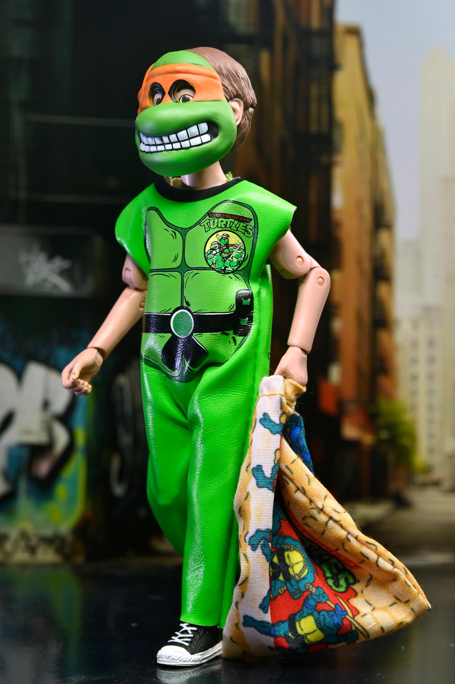 NECA - Ben Cooper Costume Kids Collection - TMNT Michelangelo (1987 Cartoon) Clothed Action Figure