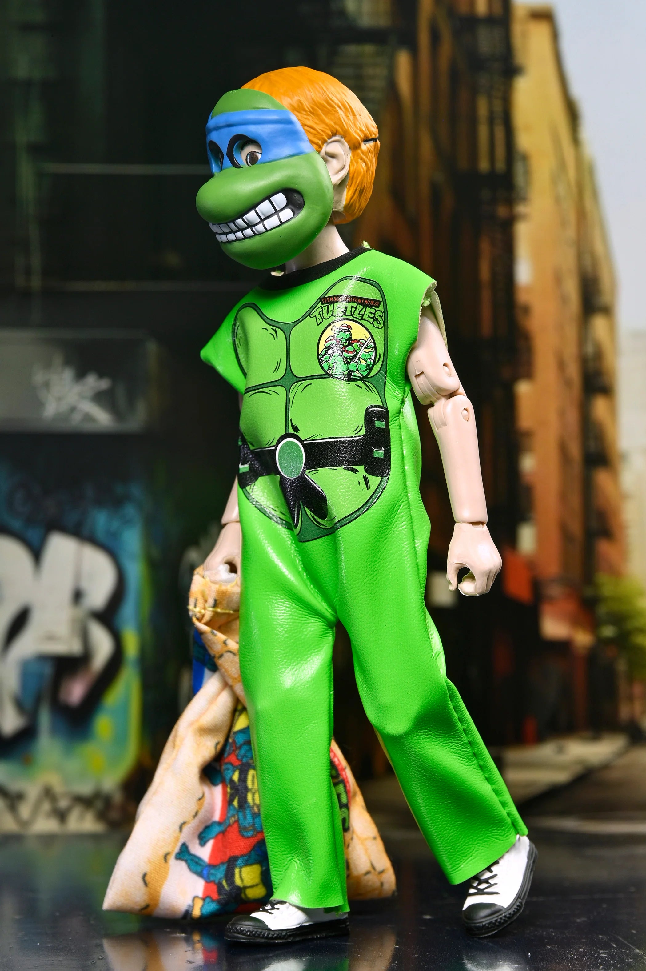NECA - Ben Cooper Costume Kids Collection - TMNT Leonardo (1987 Cartoon) Clothed Action Figure