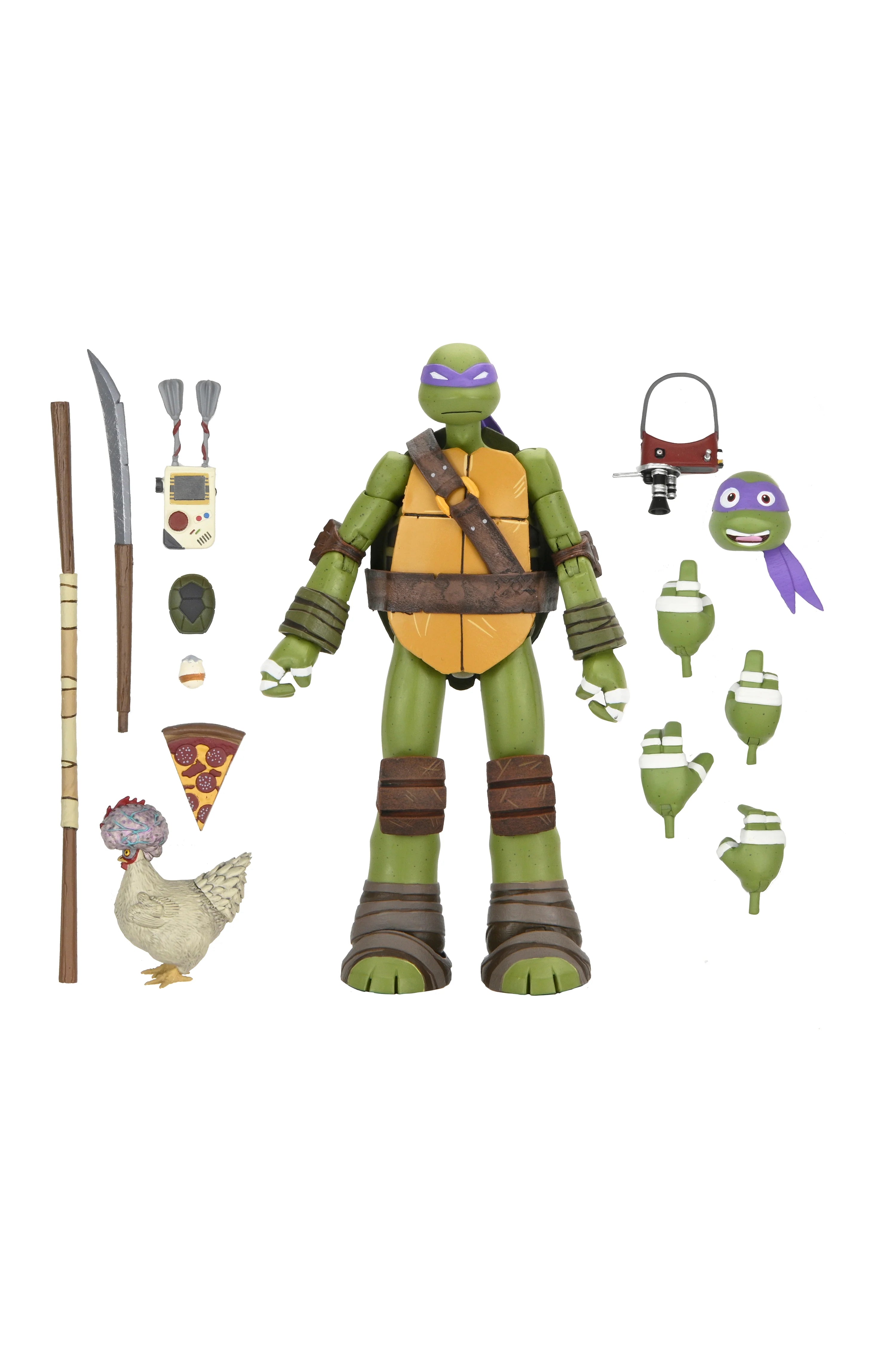 NECA - TMNT (2012 Cartoon Series) 7" Scale Action Figure Bundle 4-Pack
