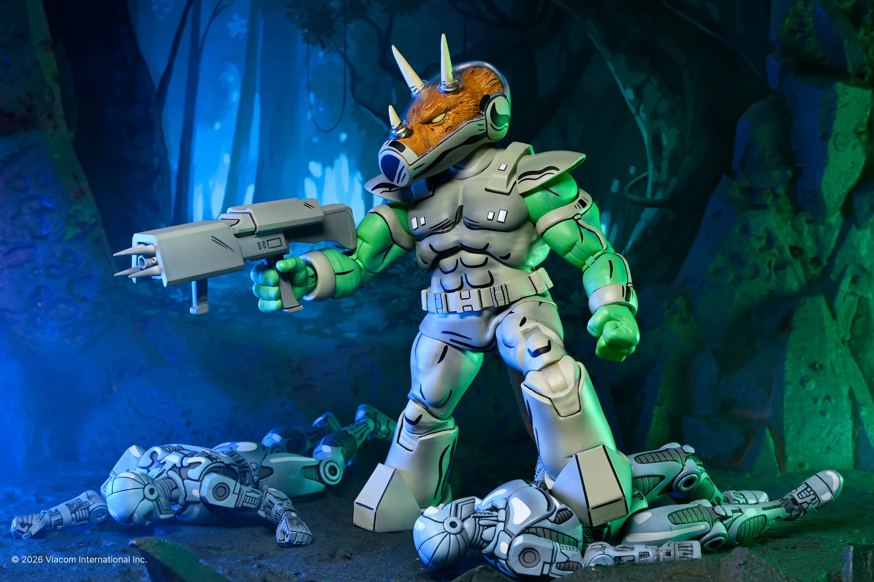 NECA - TMNT: Mirage Comics - Shock Commando Triceraton 7" Scale Action Figure (Pre-Order Ships August 2026)