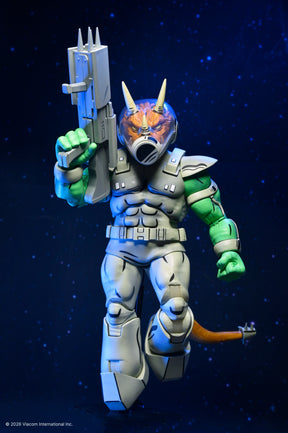 NECA - TMNT: Mirage Comics - Shock Commando Triceraton 7" Scale Action Figure (Pre-Order Ships August 2026)