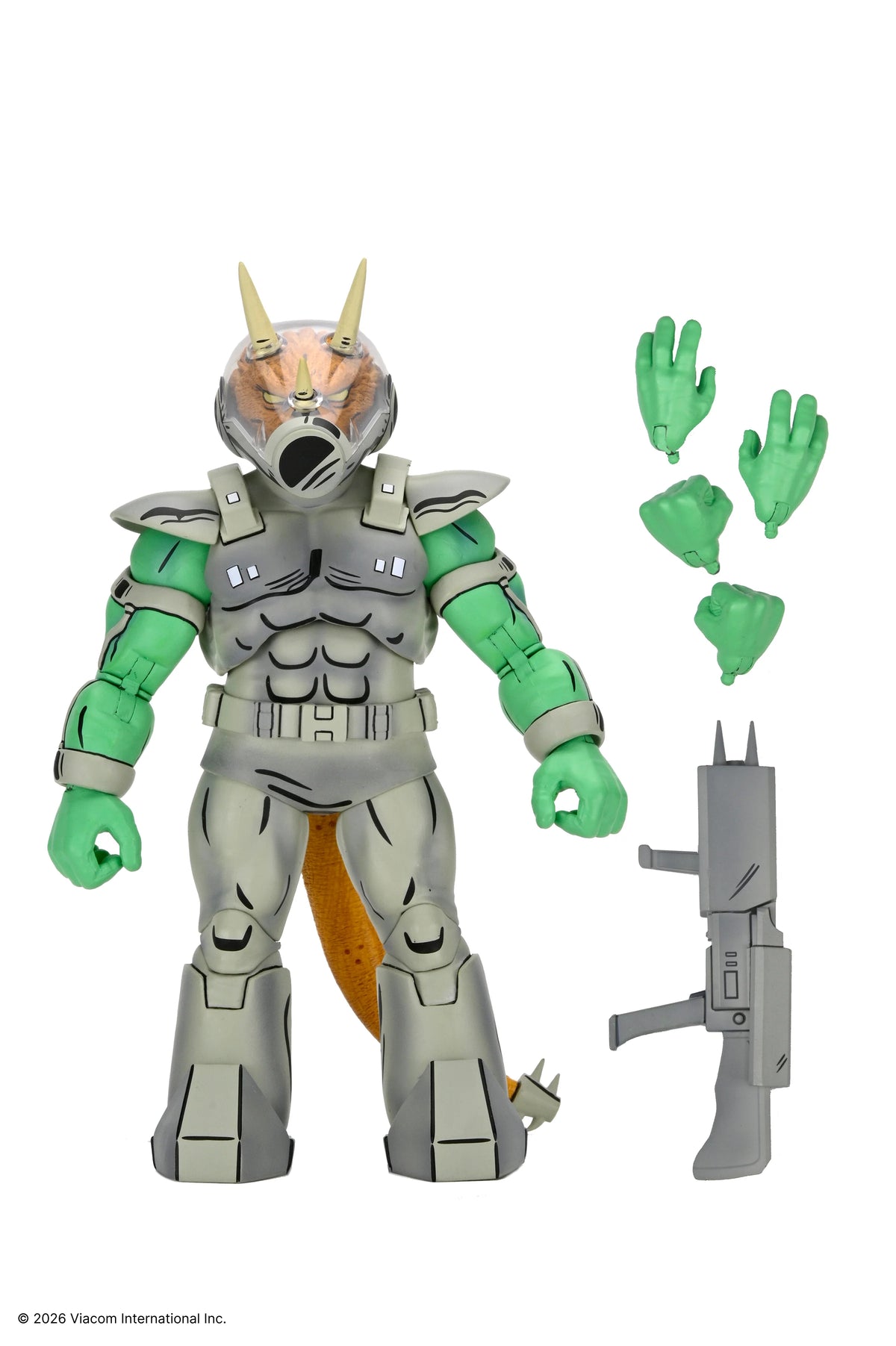 NECA - TMNT: Mirage Comics - Shock Commando Triceraton 7" Scale Action Figure (Pre-Order Ships August 2026)