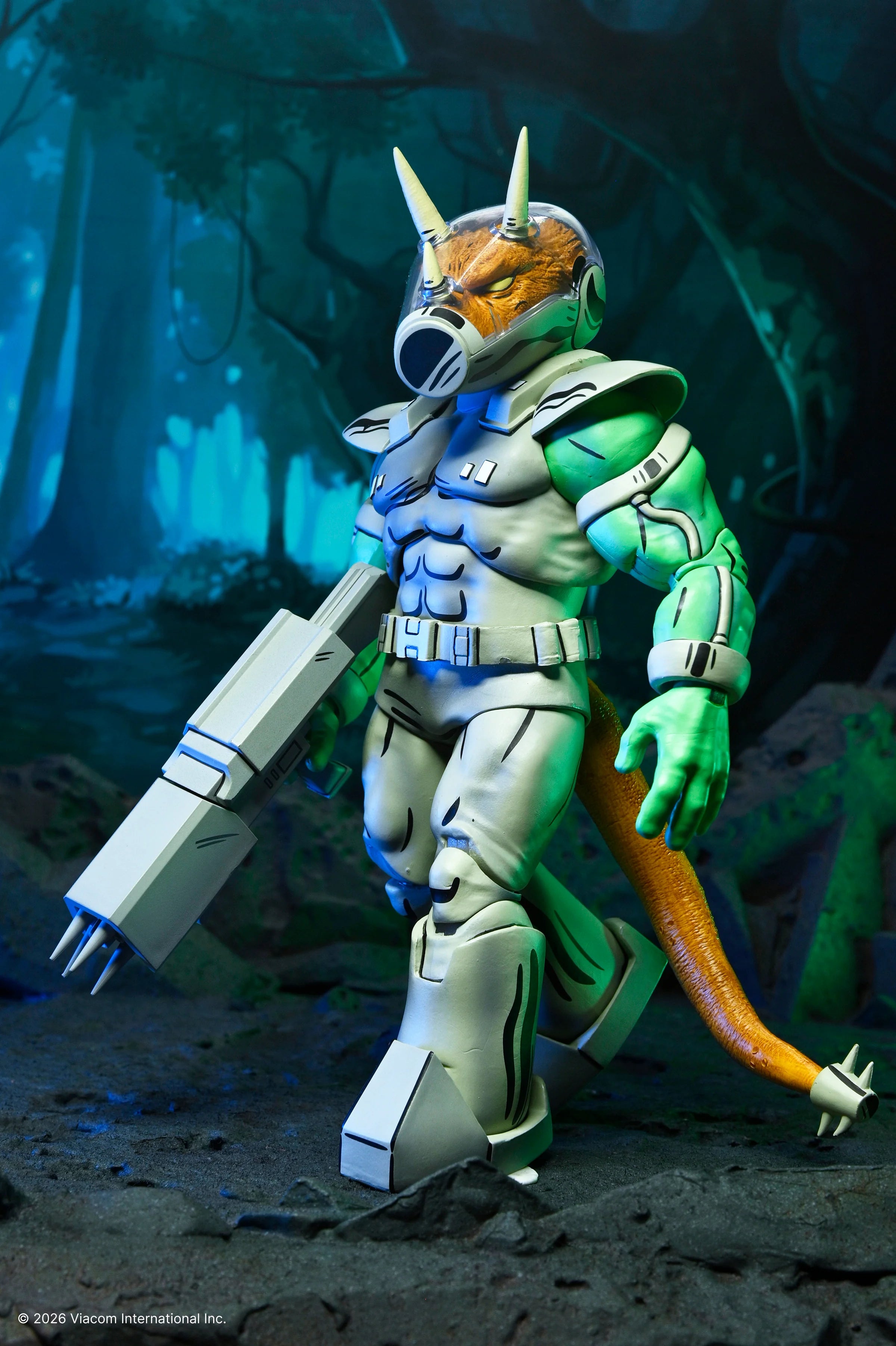 NECA - TMNT: Mirage Comics - Shock Commando Triceraton 7" Scale Action Figure (Pre-Order Ships August 2026)