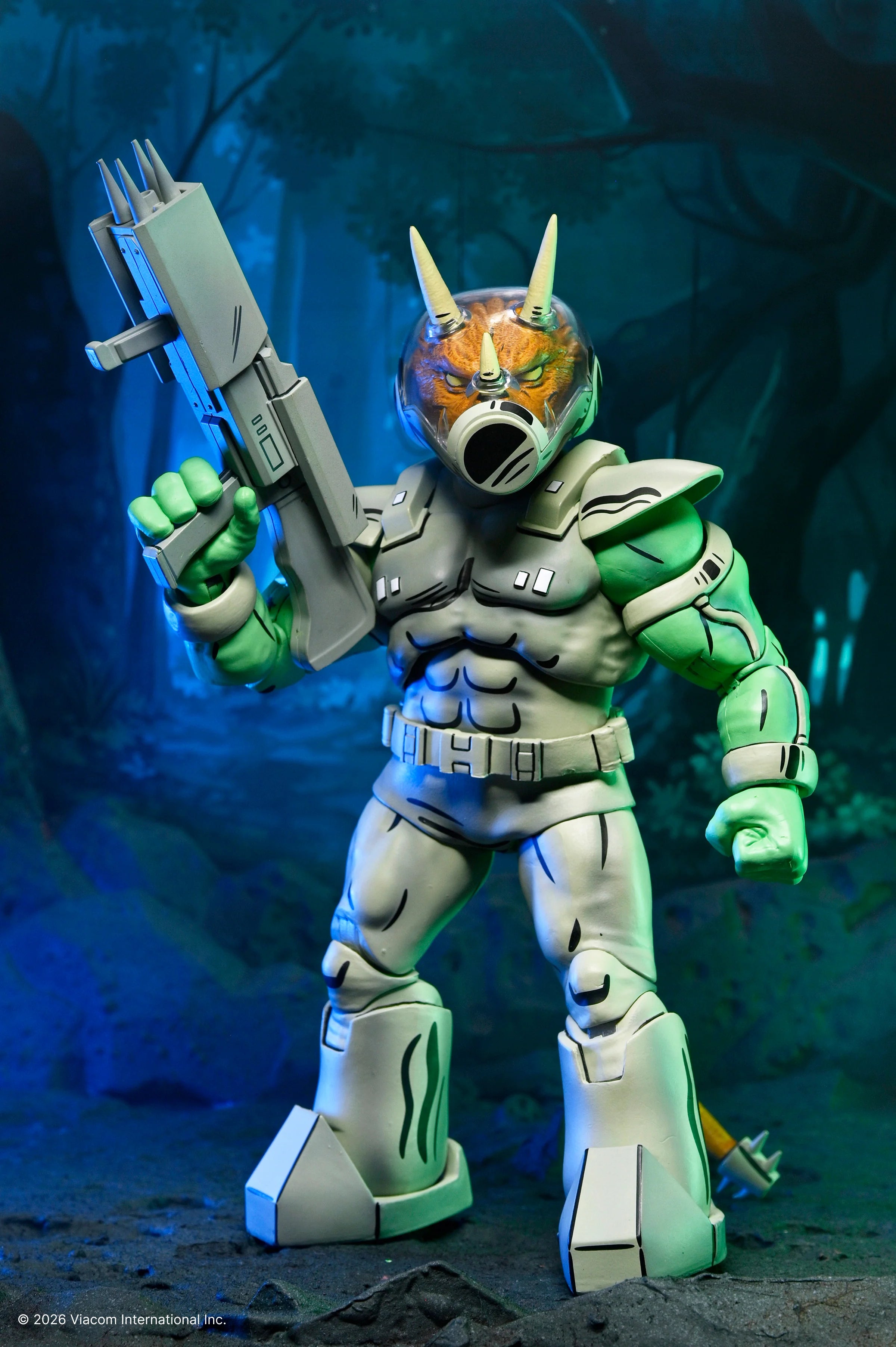 NECA - TMNT: Mirage Comics - Shock Commando Triceraton 7" Scale Action Figure (Pre-Order Ships August 2026)