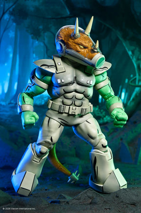 NECA - TMNT: Mirage Comics - Shock Commando Triceraton 7" Scale Action Figure (Pre-Order Ships August 2026)