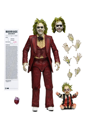 NECA - Beetlejuice Beetlejuice - Ultimate Wedding Tuxedo Beetlejuice 7" Scale Action Figure