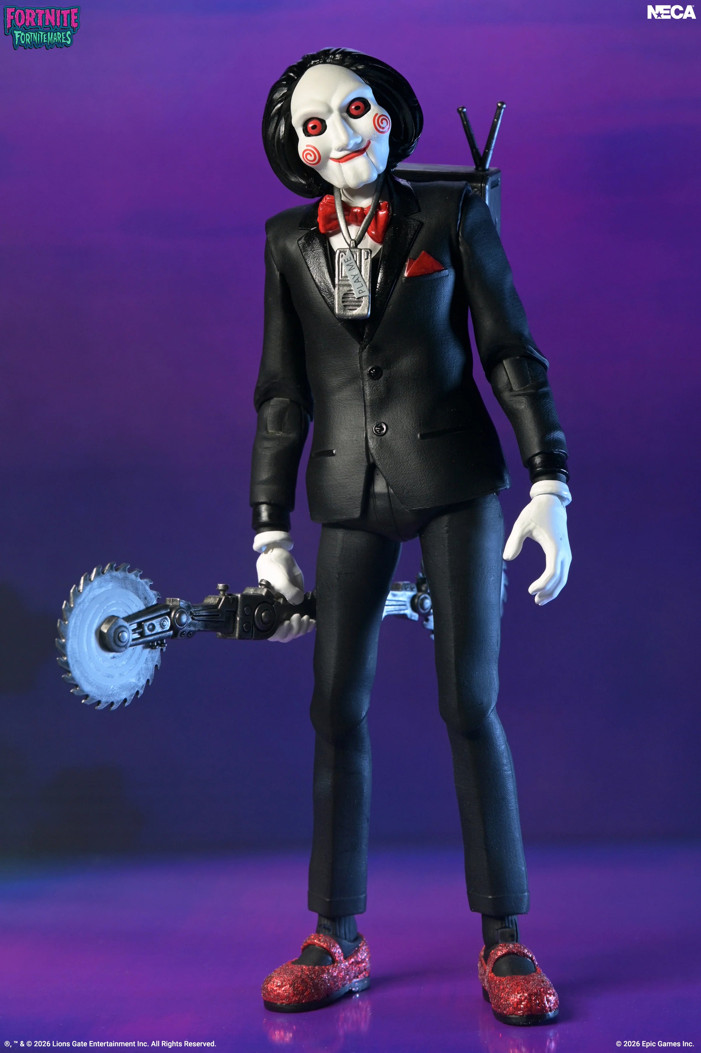 NECA - Fortnite x Saw - Fortnitemares Billy The Puppet 7" Scale Action Figure (Pre-Order Ships October 2026)