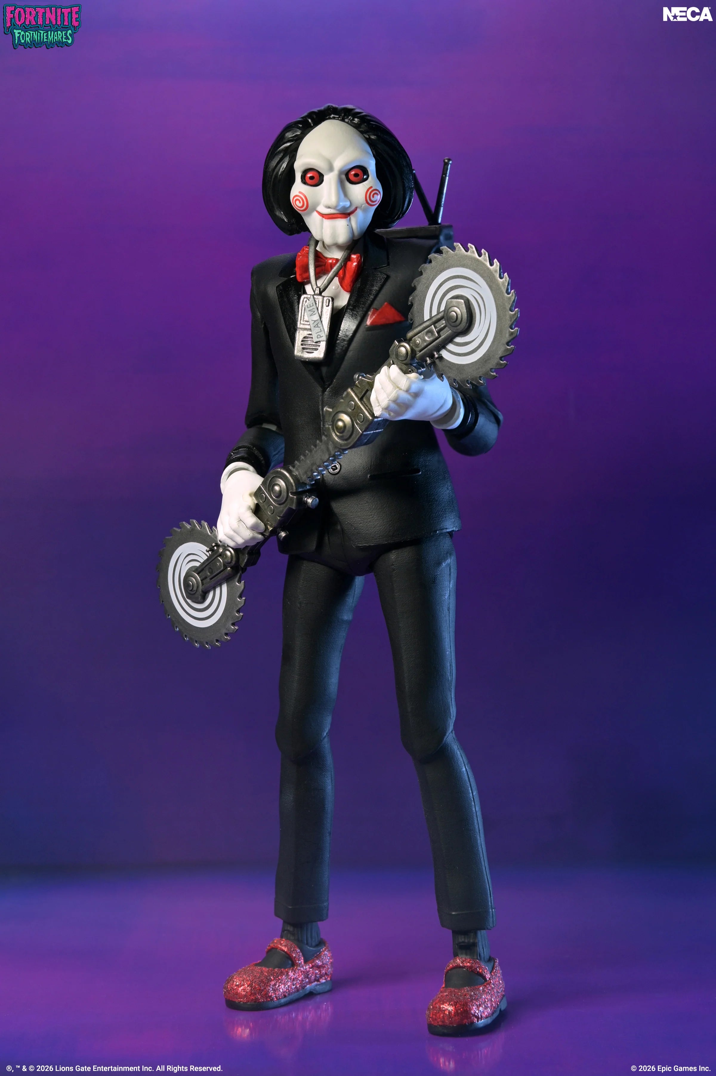 NECA - Fortnite x Saw - Fortnitemares Billy The Puppet 7" Scale Action Figure (Pre-Order Ships October 2026)