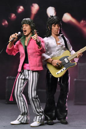 NECA - The Rolling Stones - Mick Jagger & Keith Richards (1975) 8" Scale Clothed Action Figure Bundle (Pre-Order Ships February 2026)