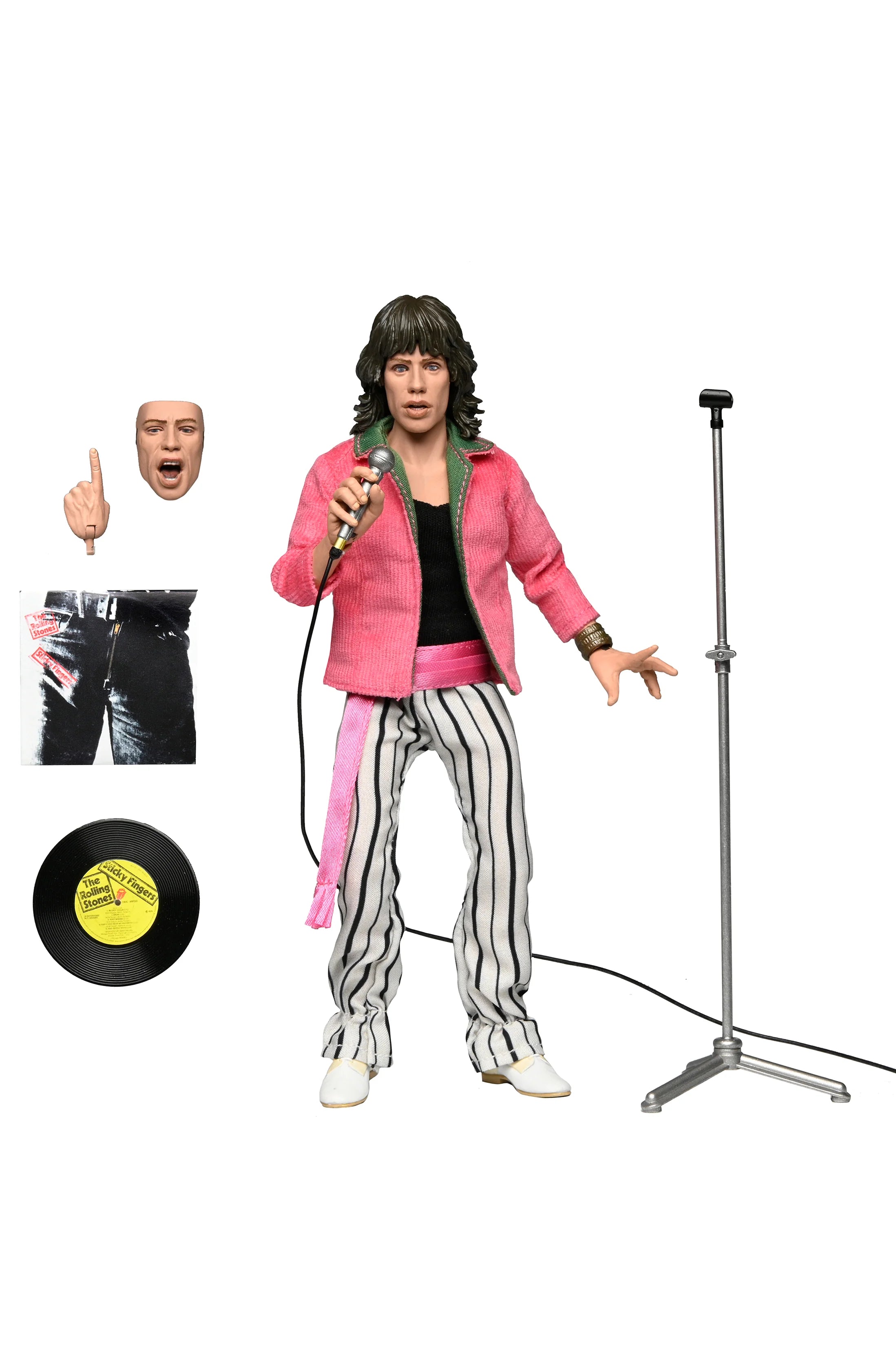 NECA - The Rolling Stones - Mick Jagger (1975) 8" Scale Clothed Action Figure (Pre-Order Ships February 2026)