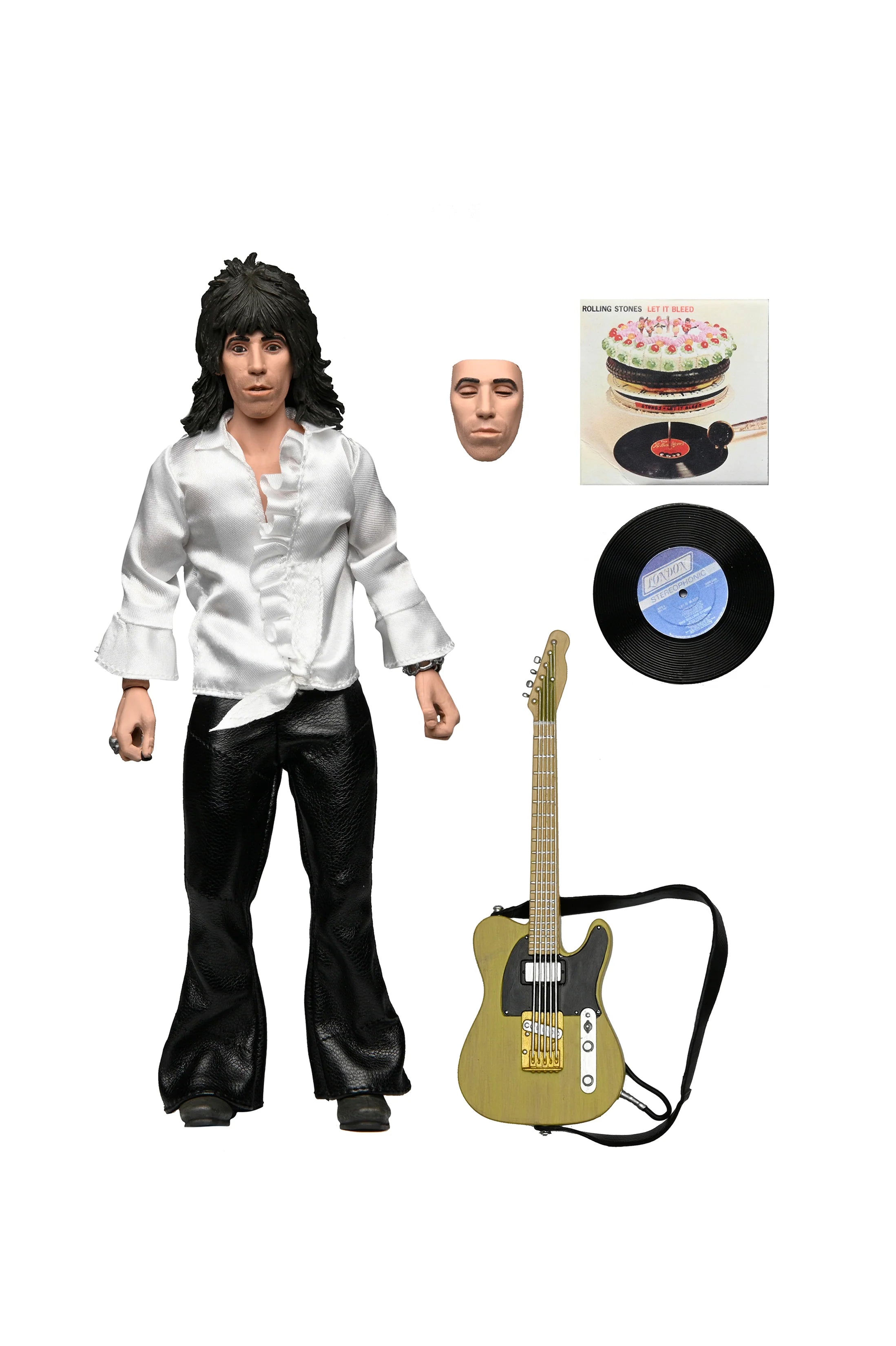 NECA - The Rolling Stones - Mick Jagger & Keith Richards (1975) 8" Scale Clothed Action Figure Bundle (Pre-Order Ships March 2026)