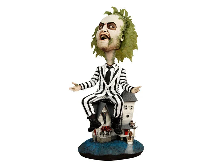 NECA - Beetlejuice (1988) - Beetlejuice Striped Suit Head Knocker (Pre-Order Ships October)