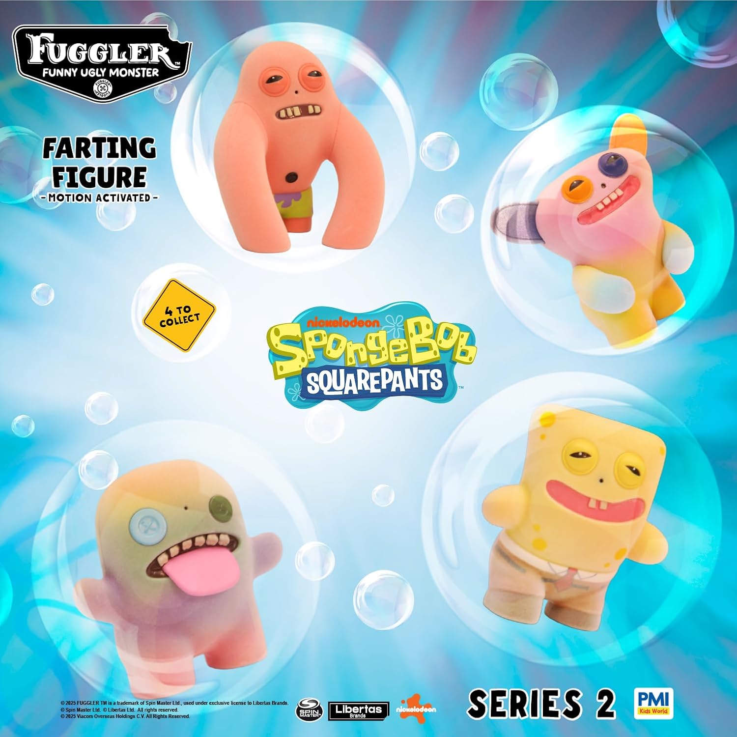 Fuggler - Series 2 - SpongeBob - 3.5" Interactive Farting Figure