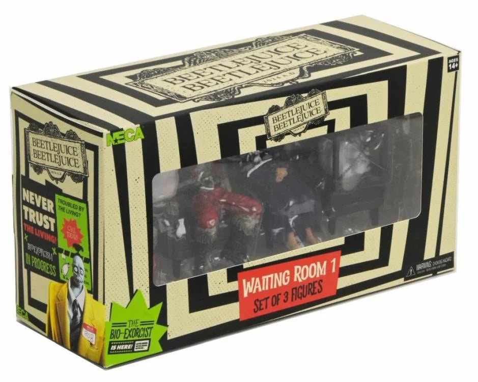 NECA - Beetlejuice (2024) - "Waiting Room 1" 4-Piece Figure  Set