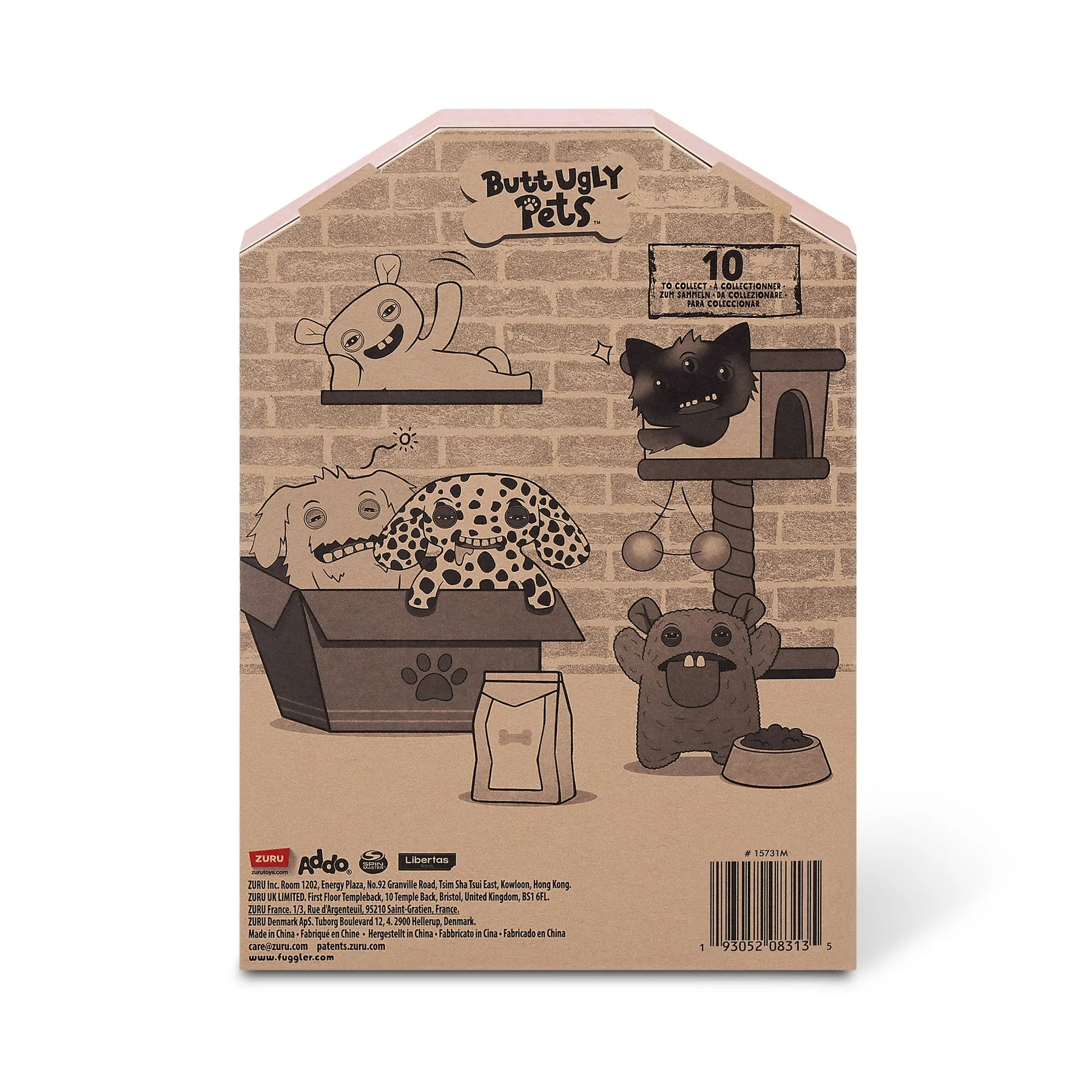 Fuggler - Butt Ugly Pets - Cod Father (Gold Fish)  -  9" Plush Figure