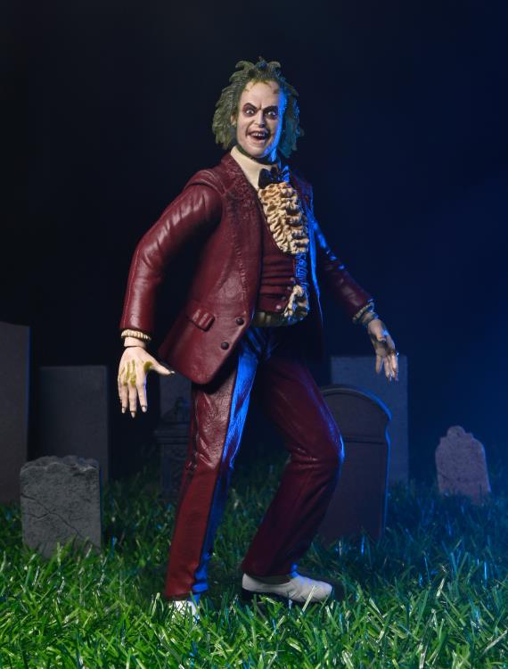 NECA - Beetlejuice (1988) - Beetlejuice (Red Tuxedo) on Blister Card 7" Action Figure (Pre-Order Ships October)