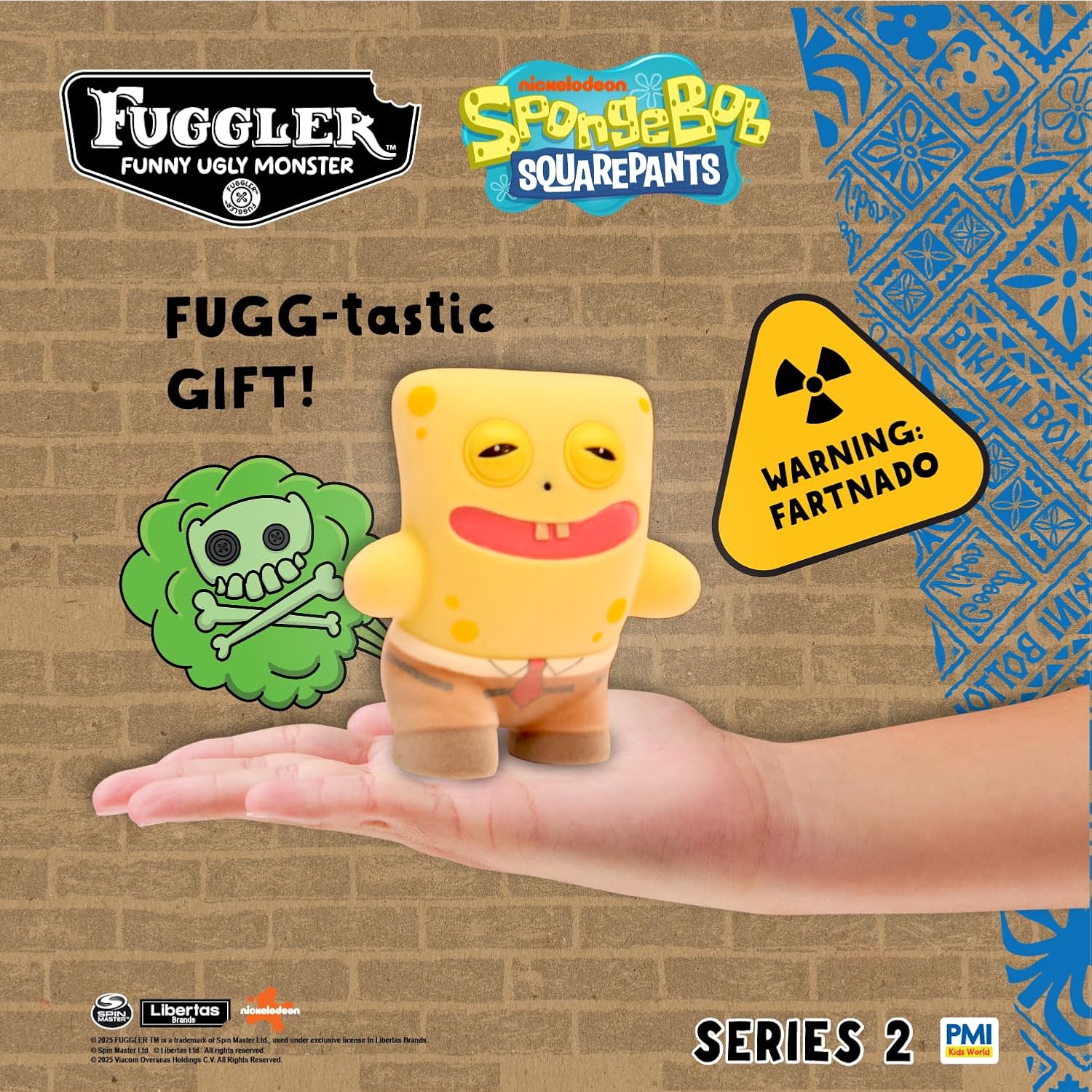 Fuggler - Series 2 - SpongeBob - 3.5" Interactive Farting Figure