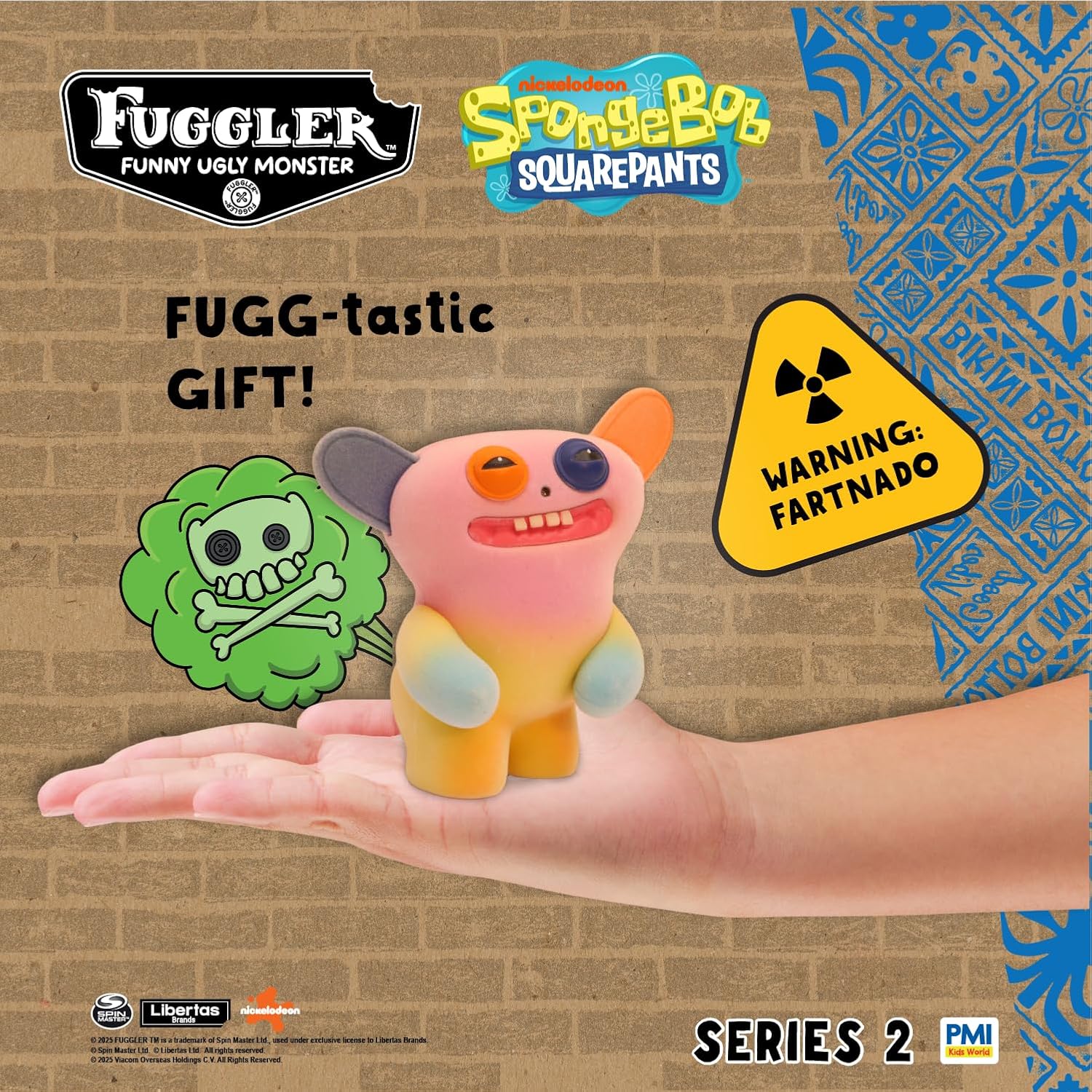 Fuggler - Series 2 - Grin Grin - 3.5" Interactive Farting Figure