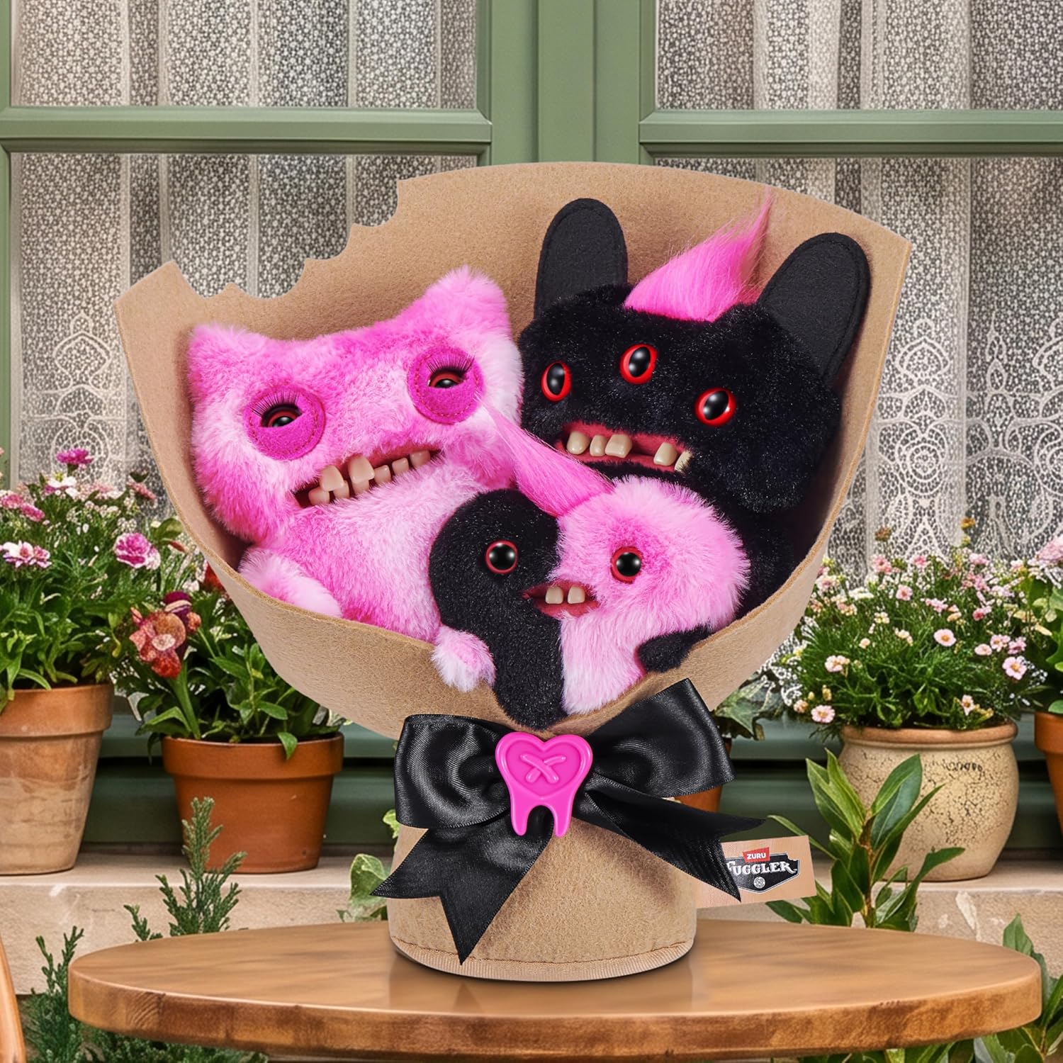 Fuggler - Fugg Bouquets - Dad, Mom, & Baby Plush 3-Pack (Munch Munch, Reek-O, & Munch-O)