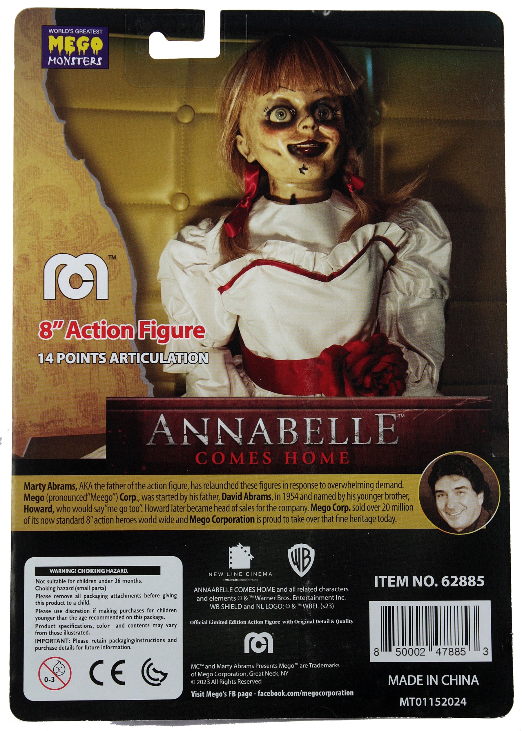 Damaged Package Mego Horror Wave 18 - The Conjuring Universe - Annabelle Comes Home 8" Action Figure