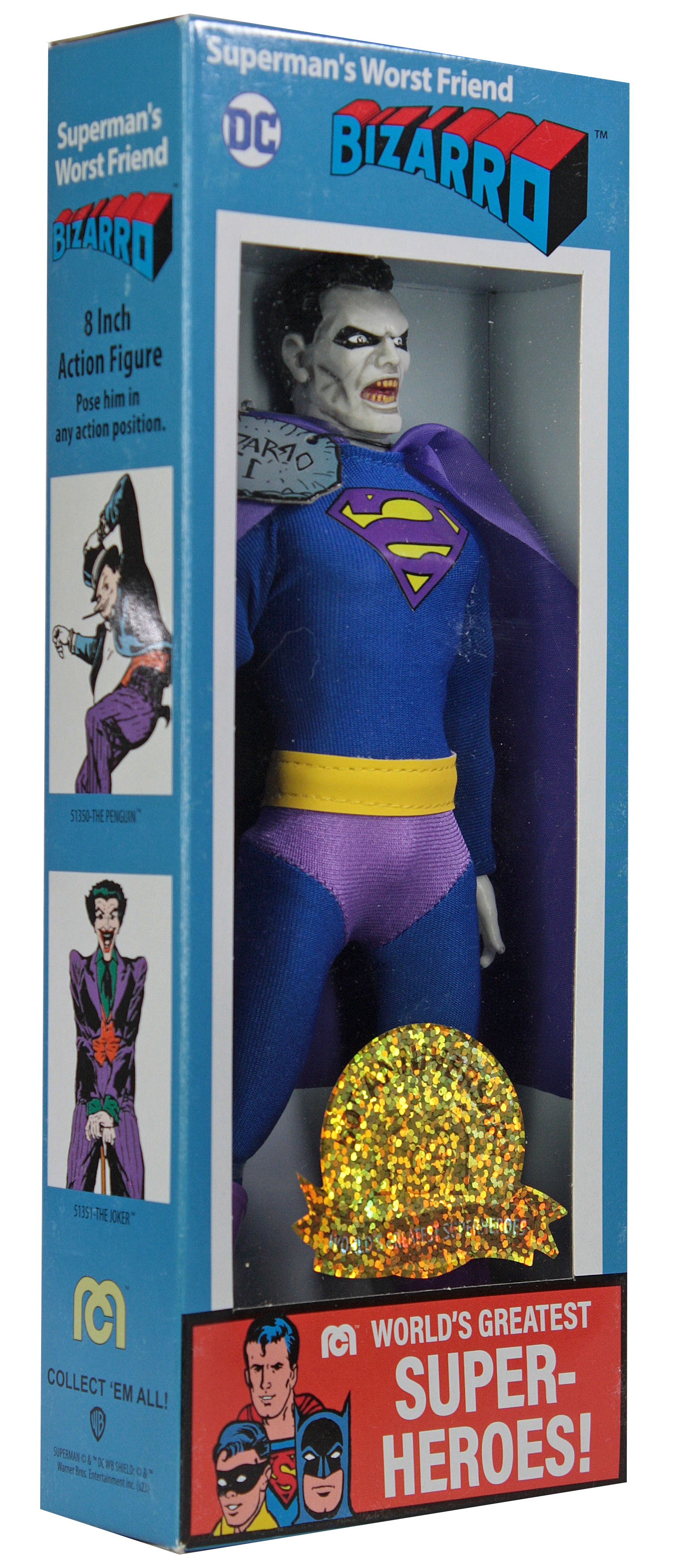 Mego Wave 18 - Bizarro Superman 50th Anniversary World's Greatest Superheroes 8" Action Figure