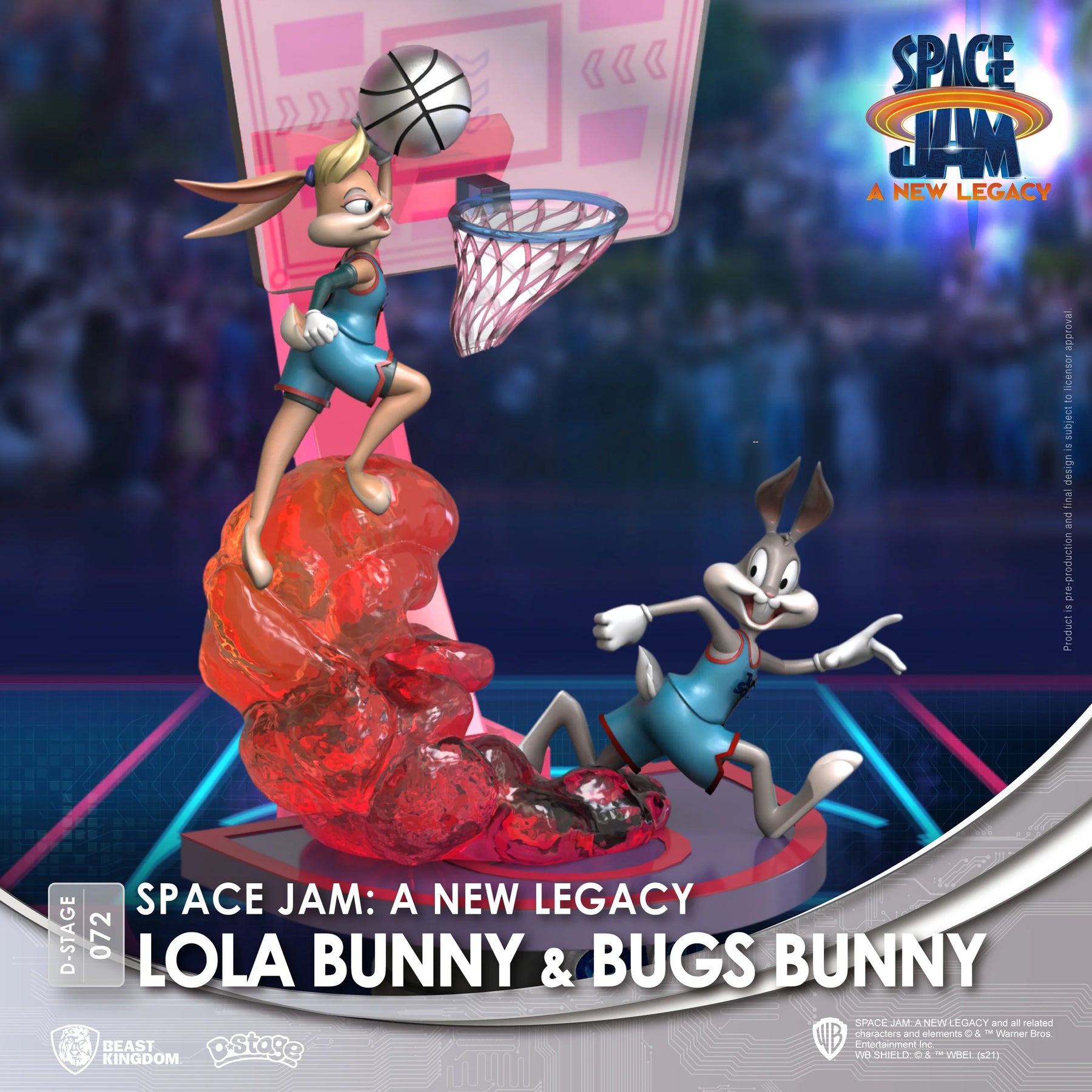 BEAST KINGDOM - SPACE JAM A NEW LEGACY: LOLA BUNNY & BUGS BUNNY DIORAMA STAGE 6" STATUE