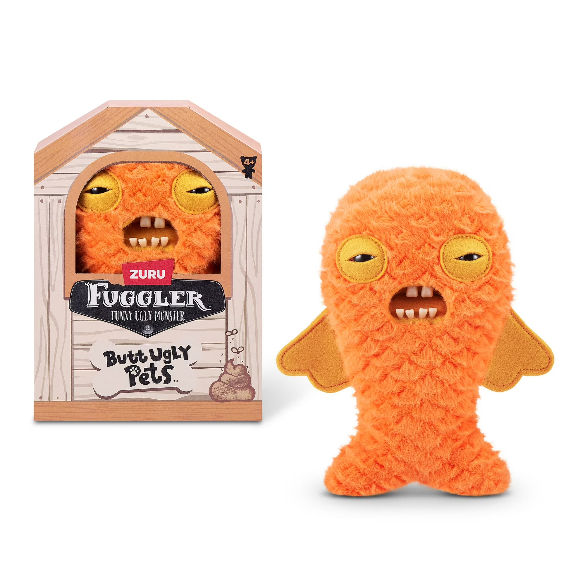 Fuggler - Butt Ugly Pets - Cod Father (Gold Fish)  -  9" Plush Figure