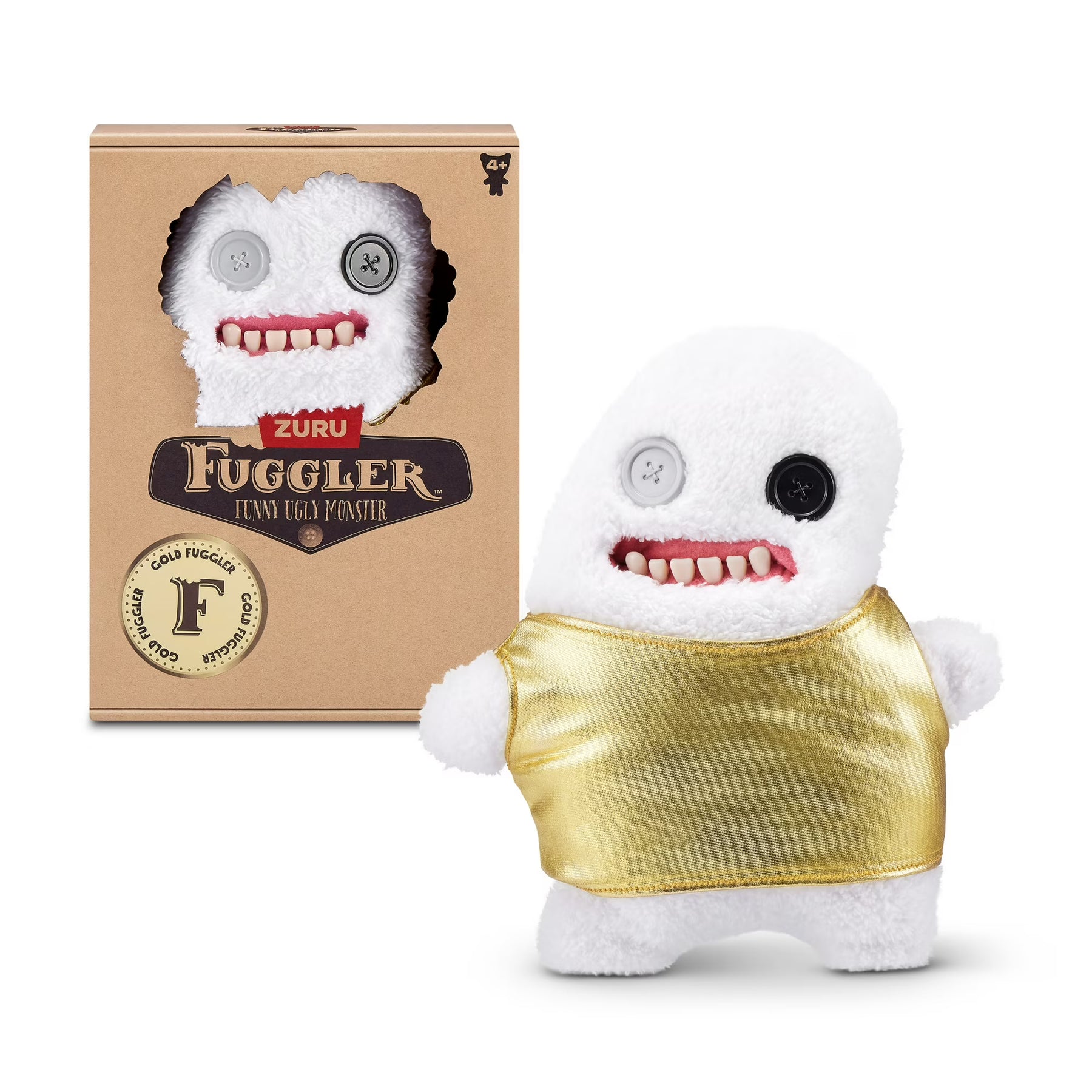 Fuggler -Gold Fuggs - Slodge 9" Plush Figure