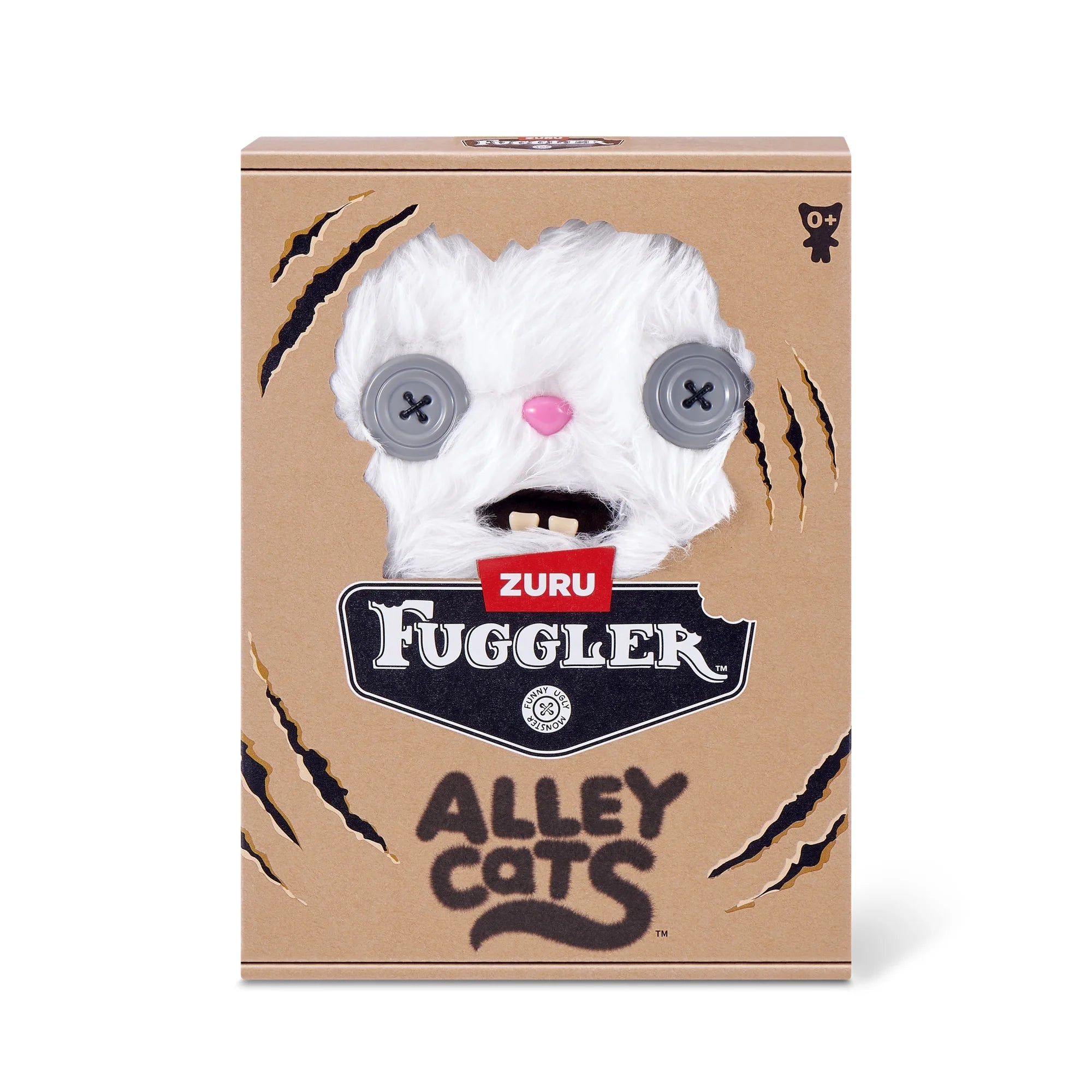 Fuggler Alley Cats Cheezee (White) 9-Inch Plush Figure