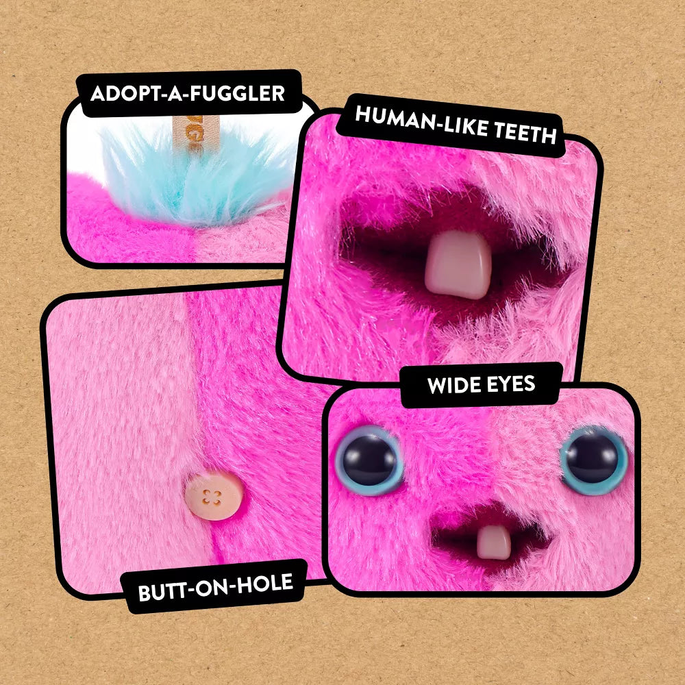 Fuggler - Baby Pinkles - Wided Eyed Screech 3.5-Inch Plush Keyring
