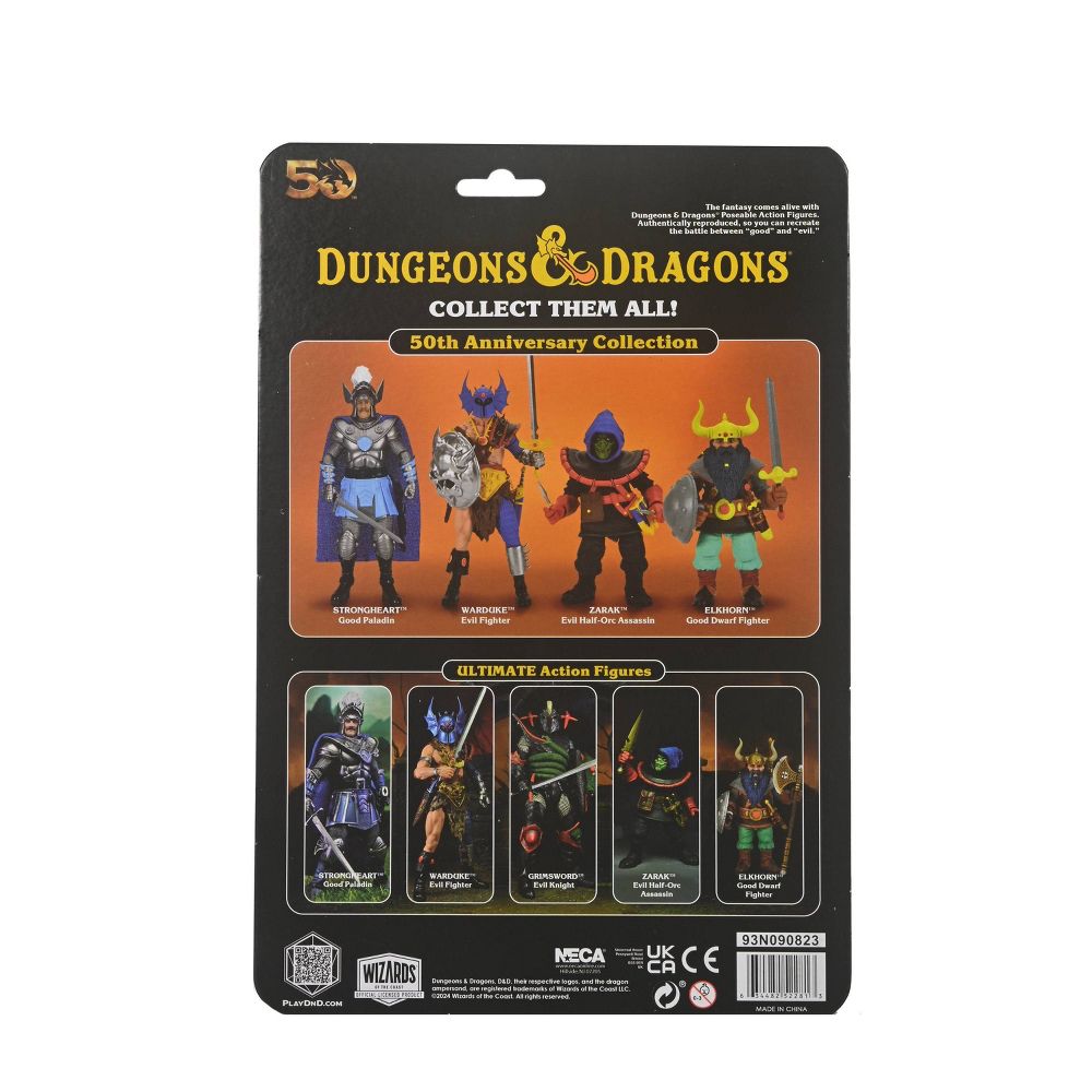 NECA - Dungeons & Dragons - 50th Anniversary Strongheart on Blister Card 7" Action Figure