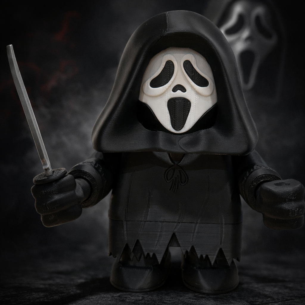 Ghostface 3D Printed Display Figure – Horror Collector Piece