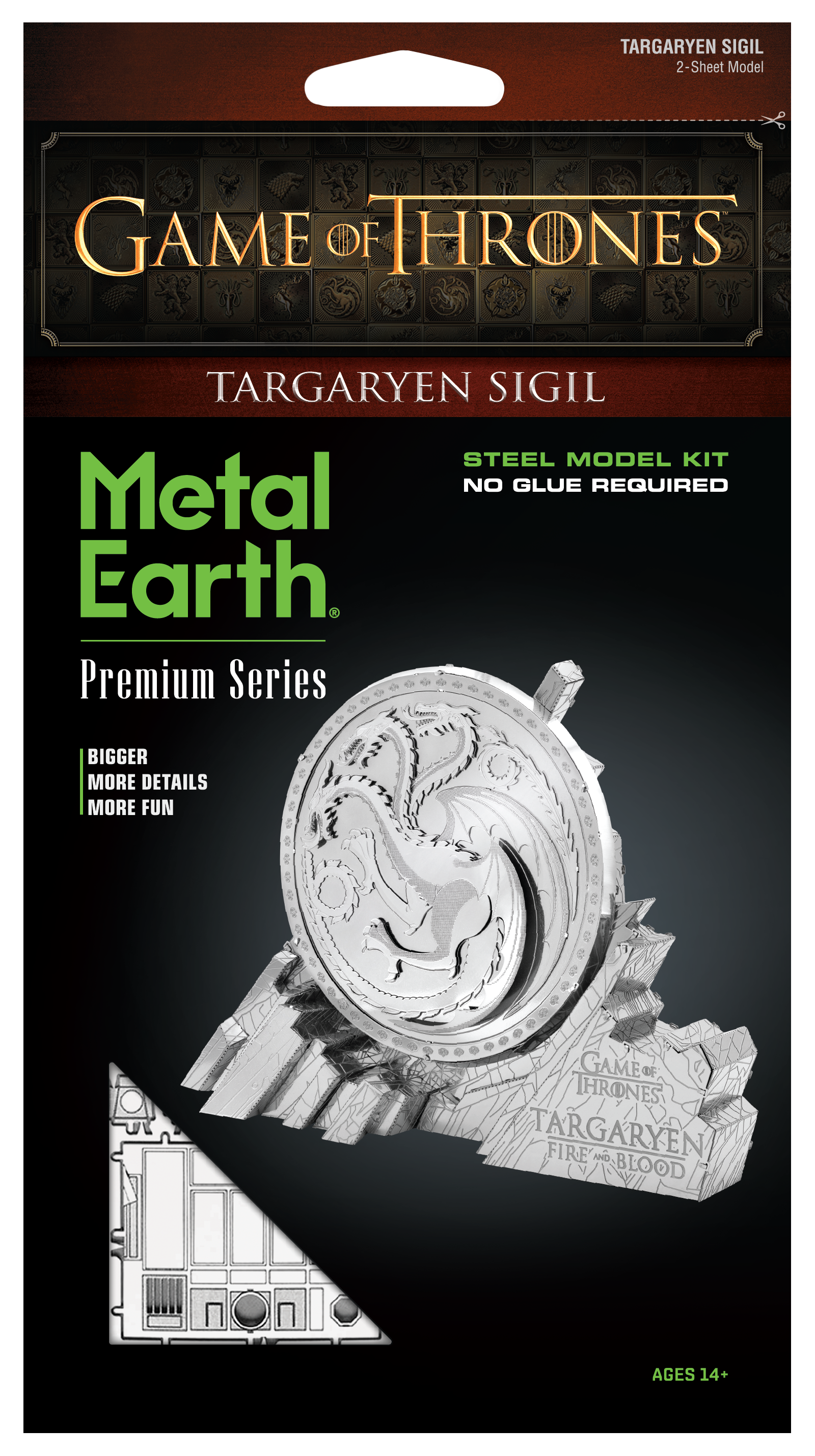 Metal Earth - Premium Series - Game of Thrones: Targaryen Sigil Model Kit