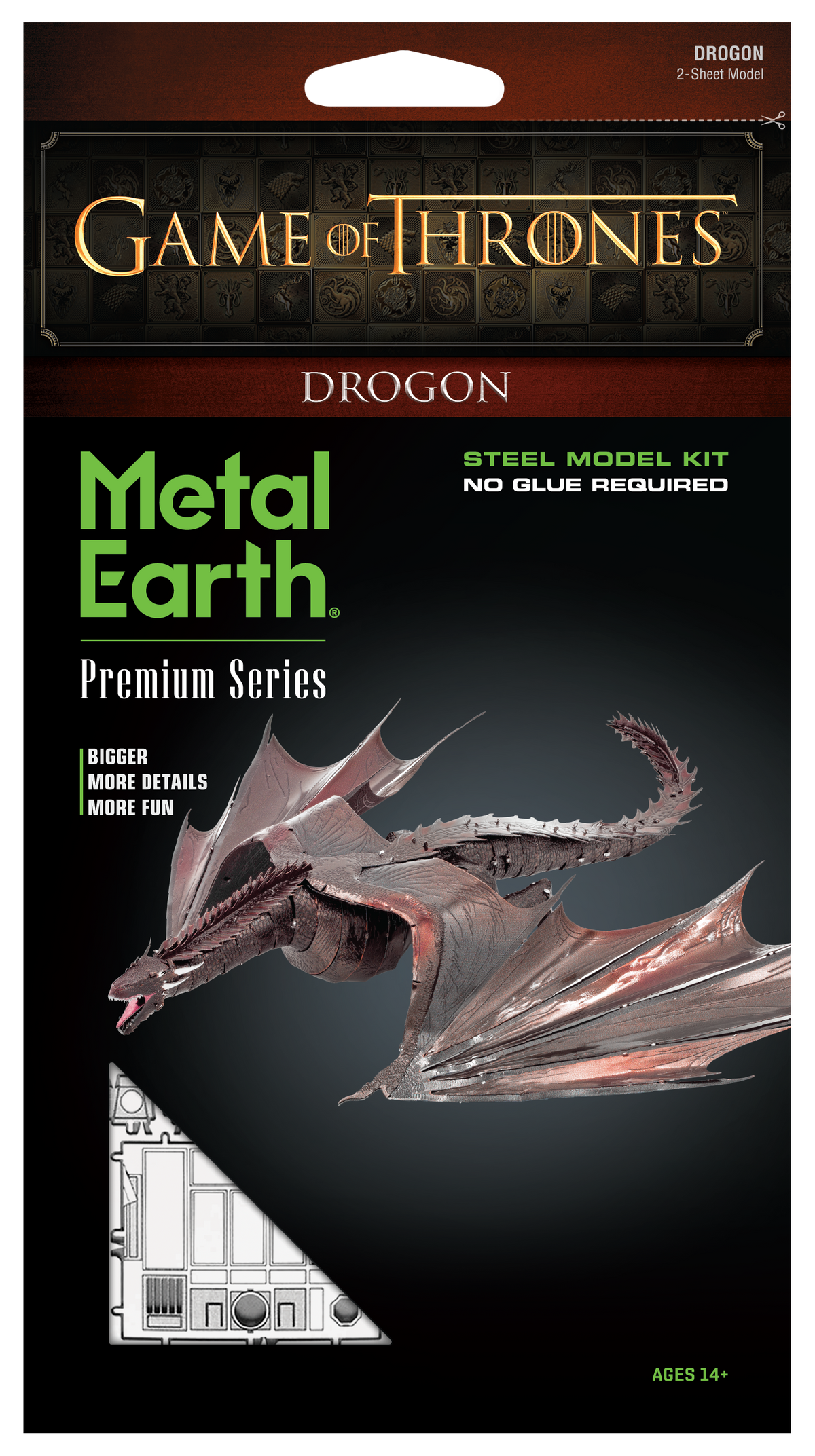 Metal Earth - Premium Series - Game of Thrones: Drogon Model Kit