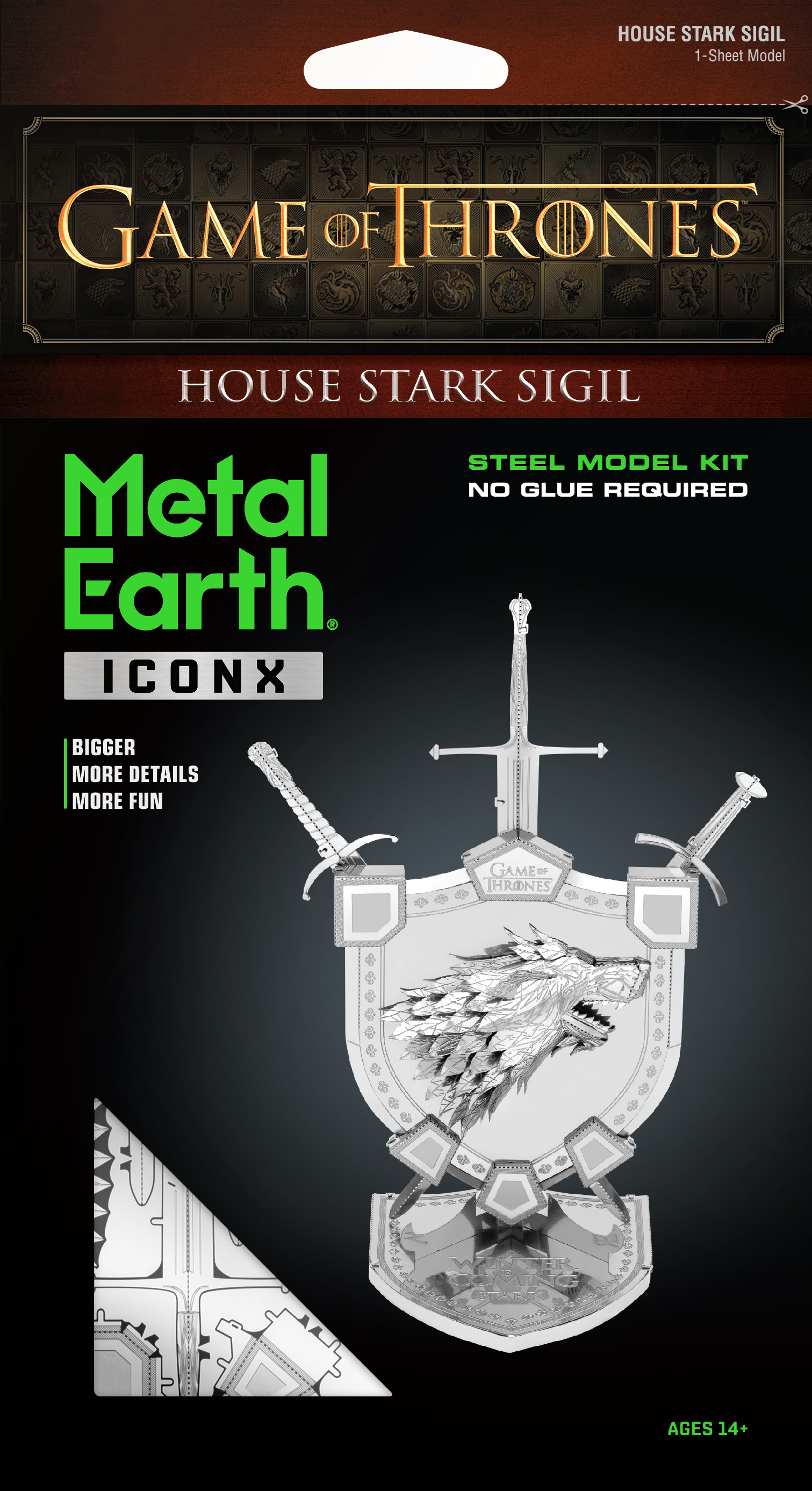 Metal Earth - Premium Series - Game of Thrones: House Stark Sigil Model Kit