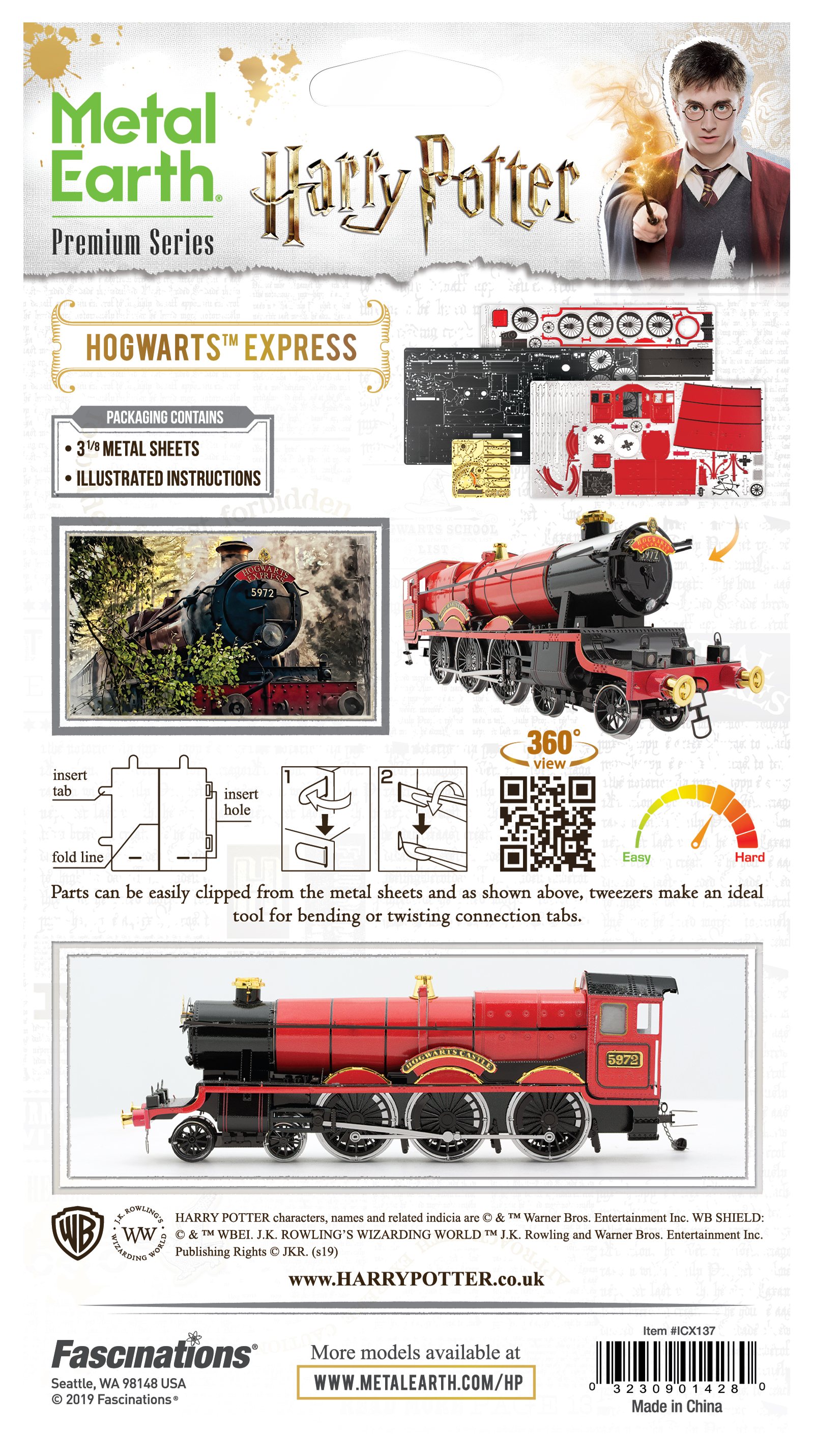 Metal Earth - Premium Series - Harry Potter: Hogwarts Express Model Kit