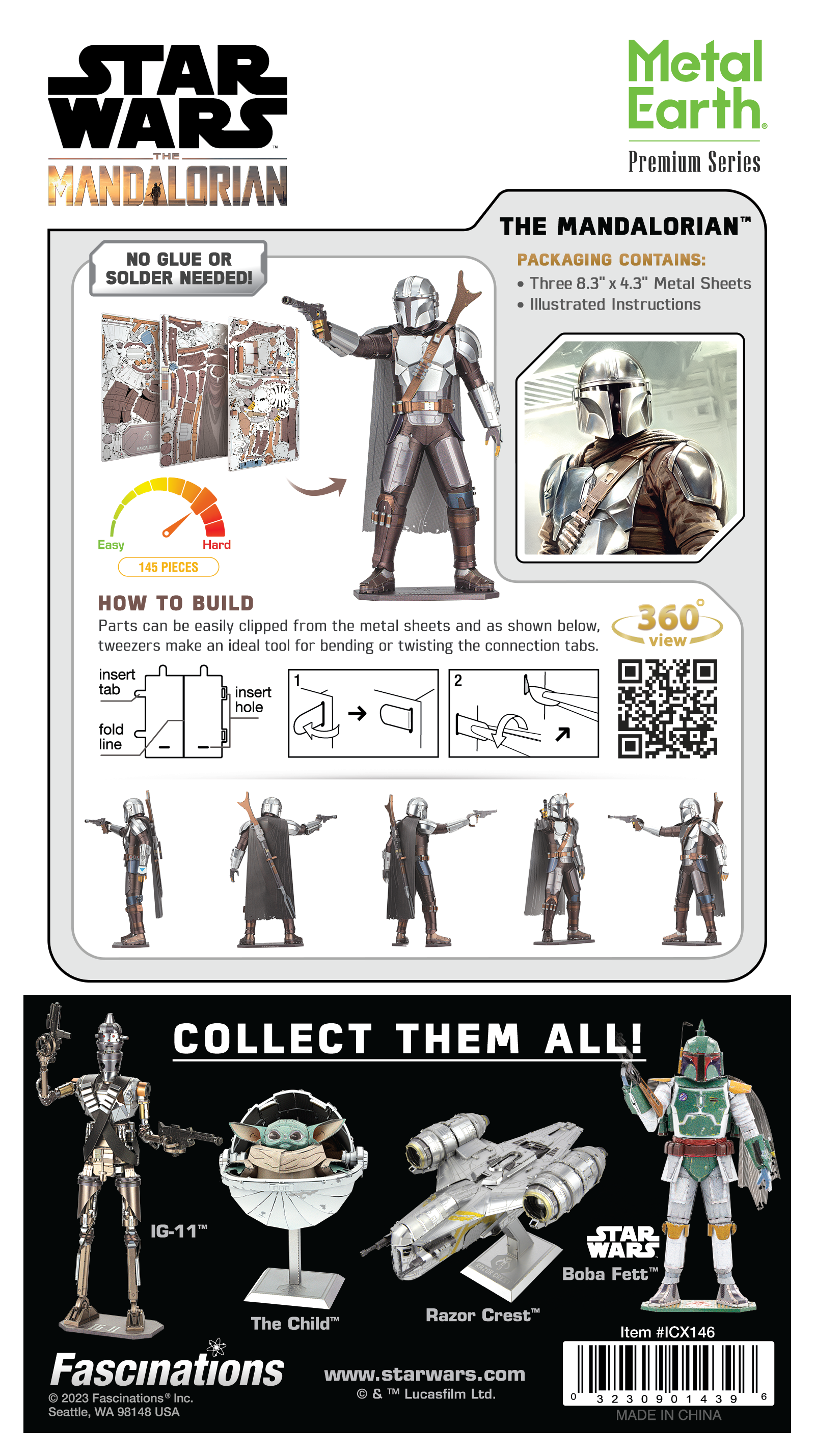Metal Earth - Premium Series - Star Wars: Mandalorian Model Kit