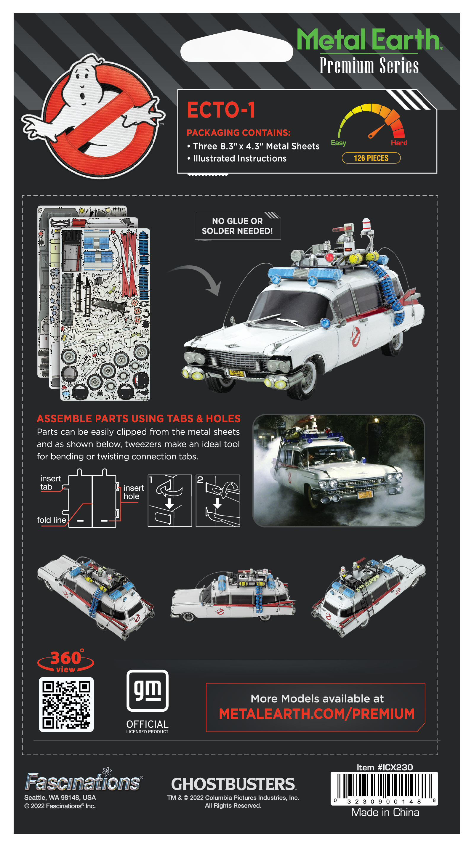 Metal Earth - Premium Series - Ghostbuster: Ecto-1 Model Kit