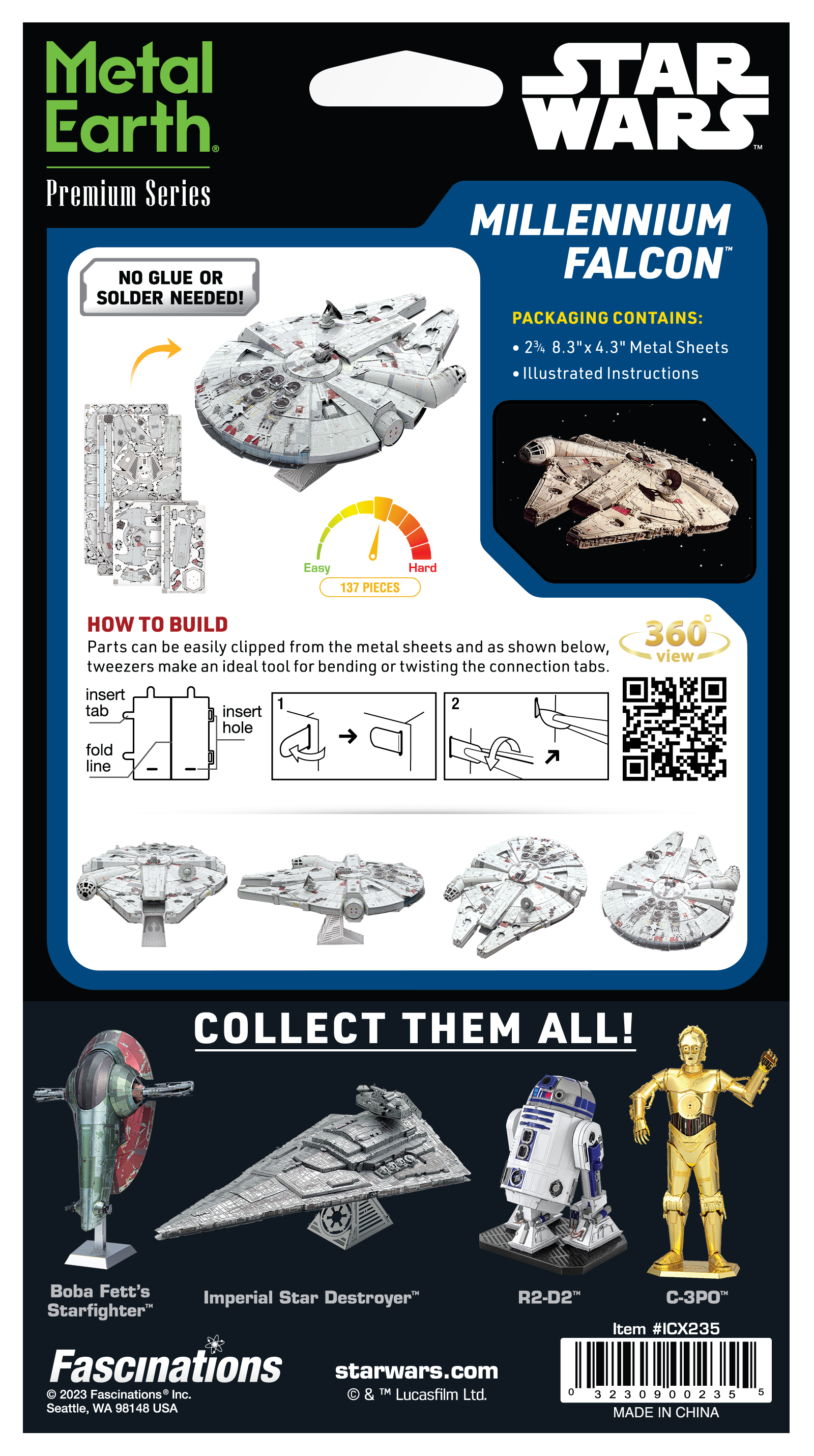 Metal Earth - Premium Series - Star Wars: Millennium Falcon Model Kit