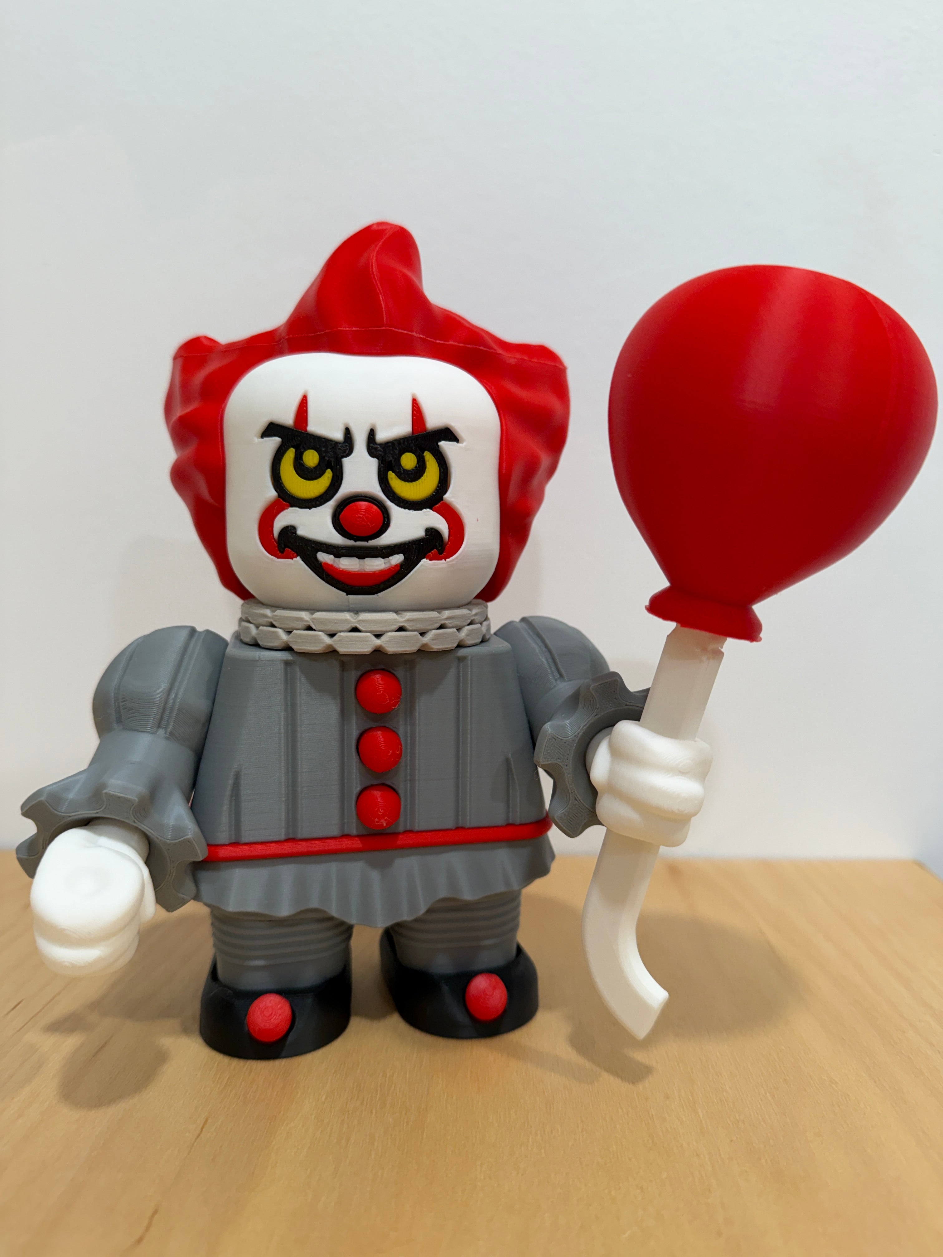 Pennywise 3D Printed Display Figure – Horror Collector Piece