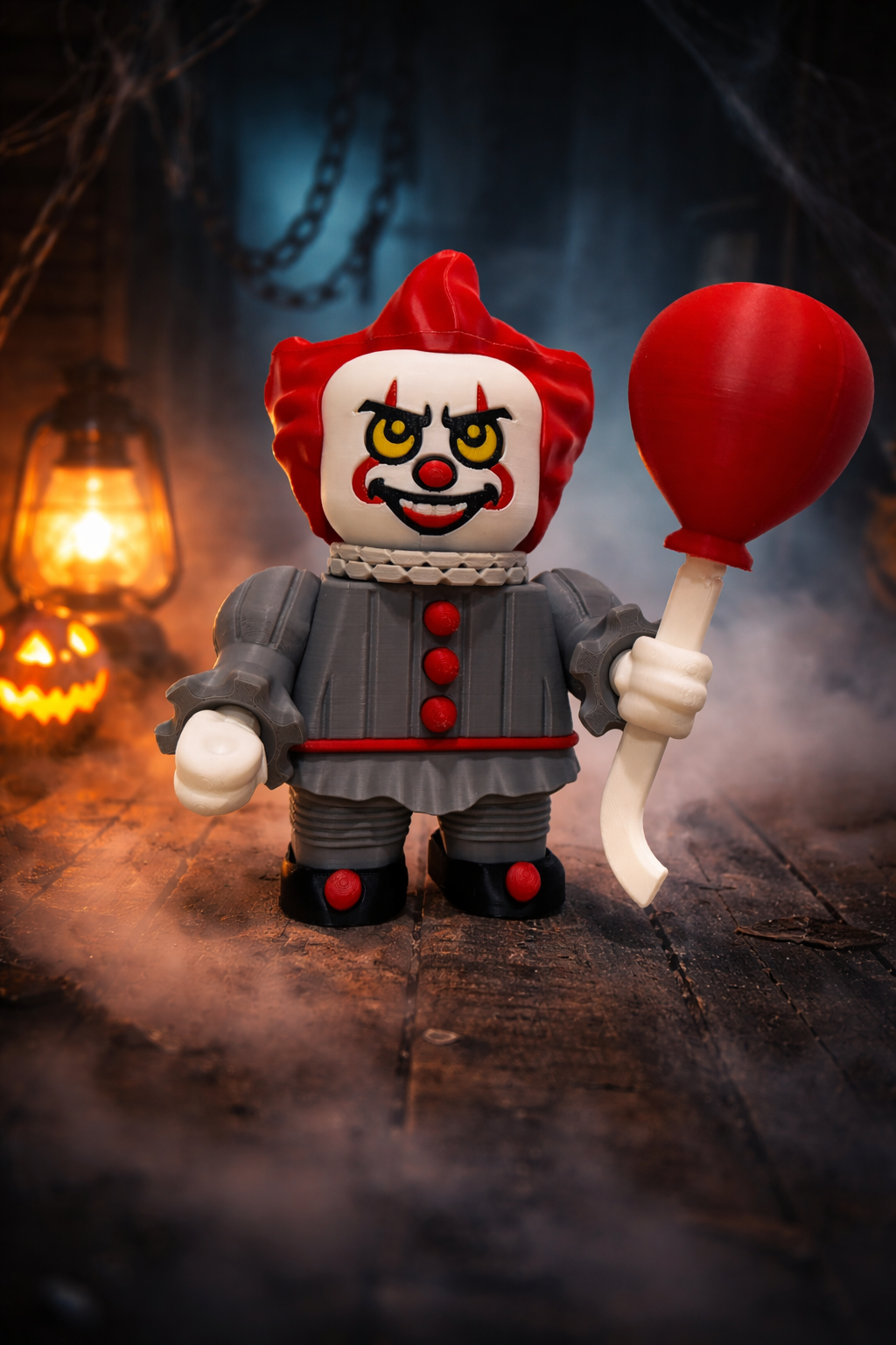 Pennywise 3D Printed Display Figure – Horror Collector Piece