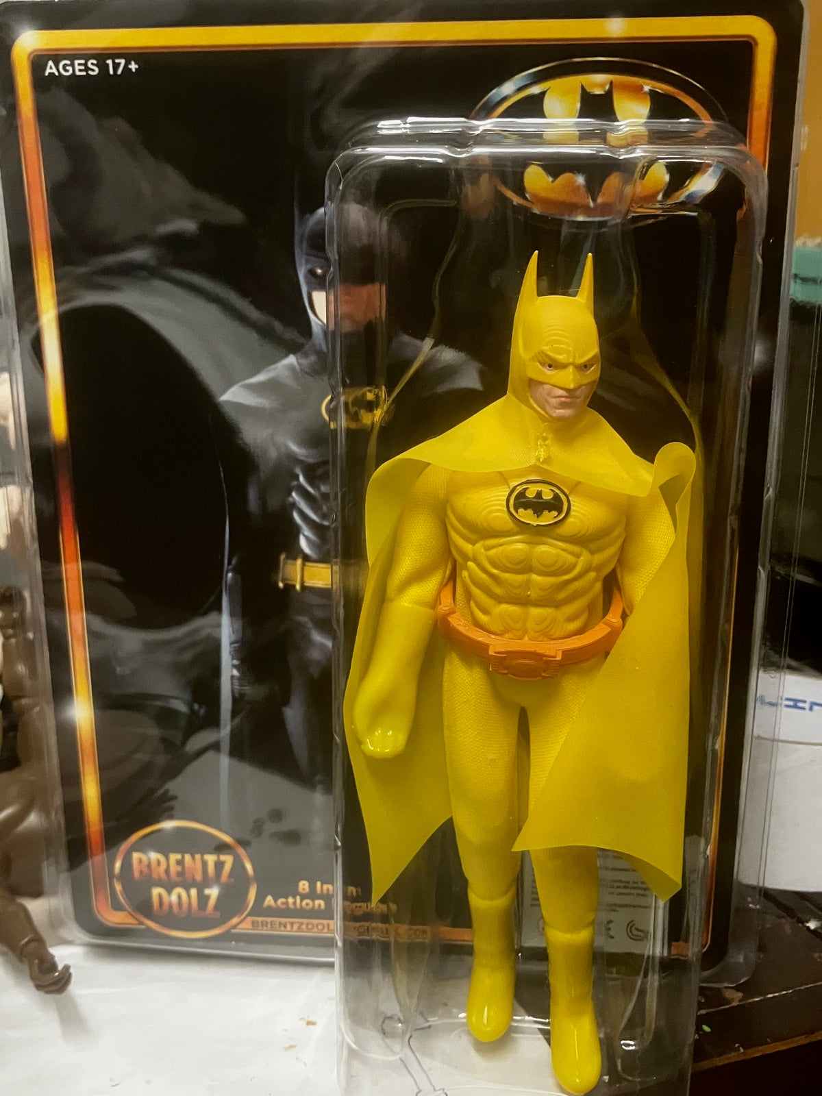Brentz Dolz Batman (1989 Film) - Michael Keaton (Yellow Version) 6" Art Action Figure